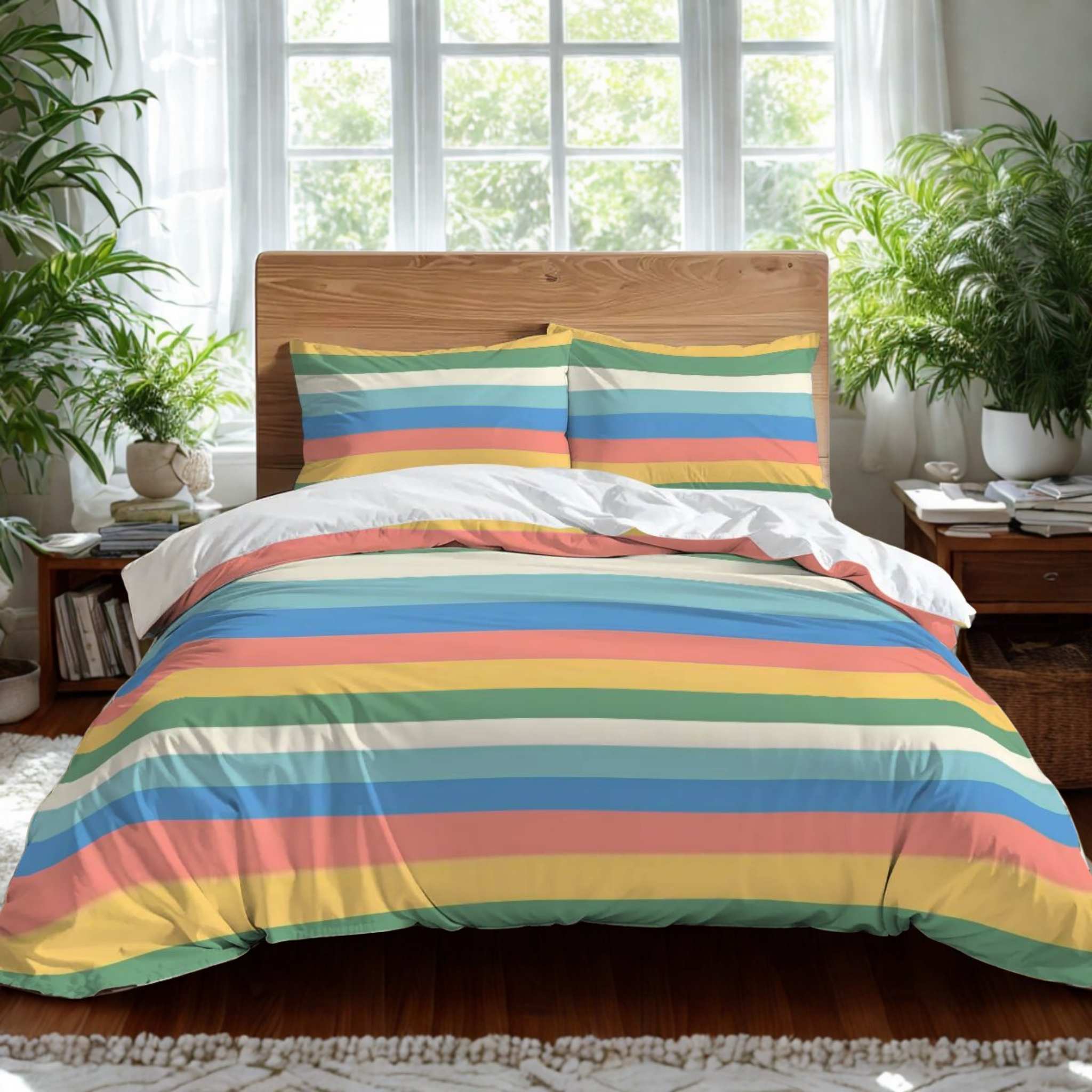 Striped Duvet Cover – Coastal Bedroom Style | Seaside Stripes