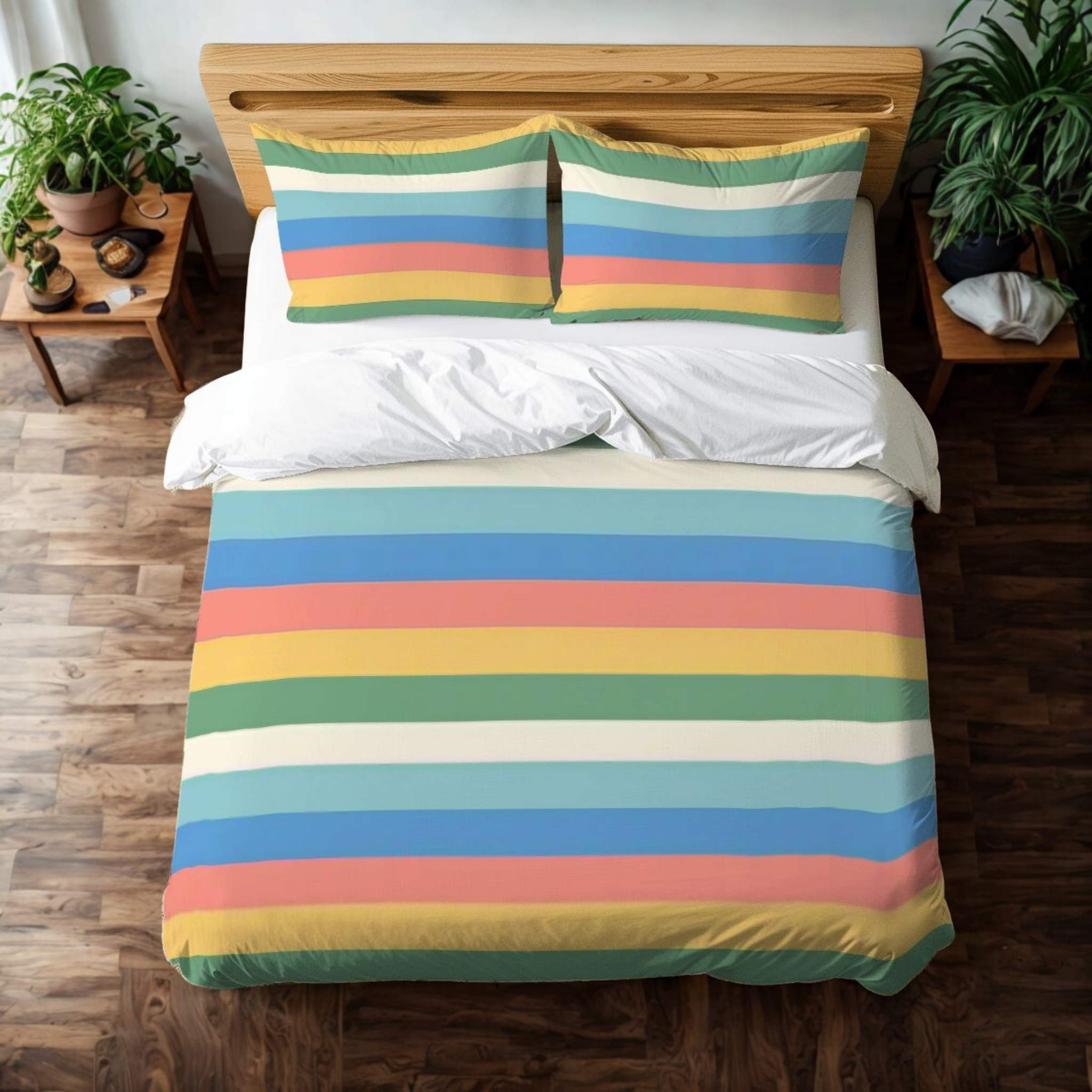 Striped Duvet Cover – Coastal Bedroom Style | Seaside Stripes