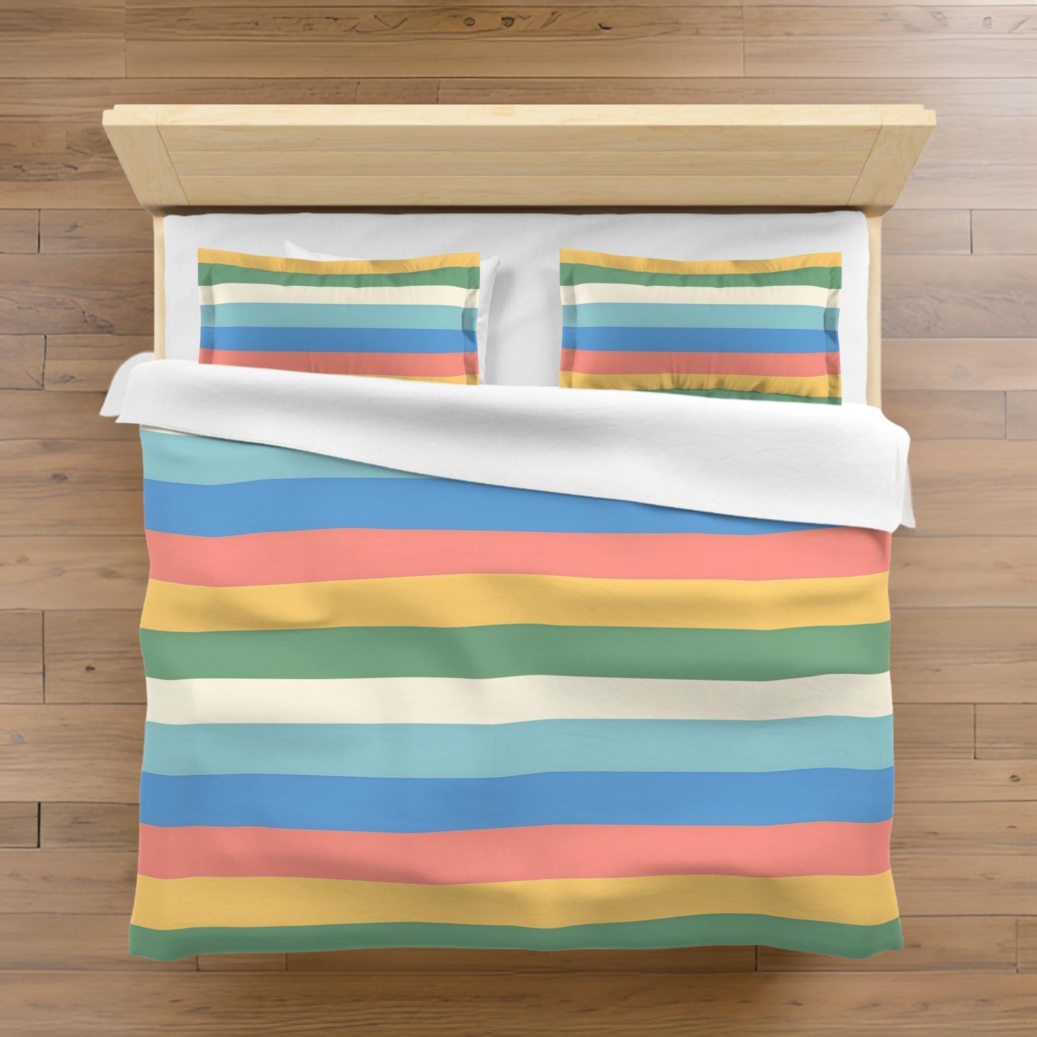Striped Duvet Cover – Coastal Bedroom Style | Seaside Stripes