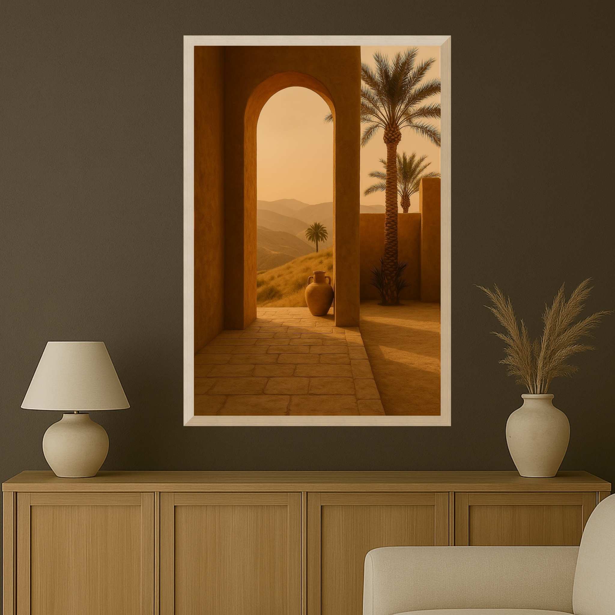 Mediterranean Wall Art: Sunlit Courtyard | Sol Viewpoint