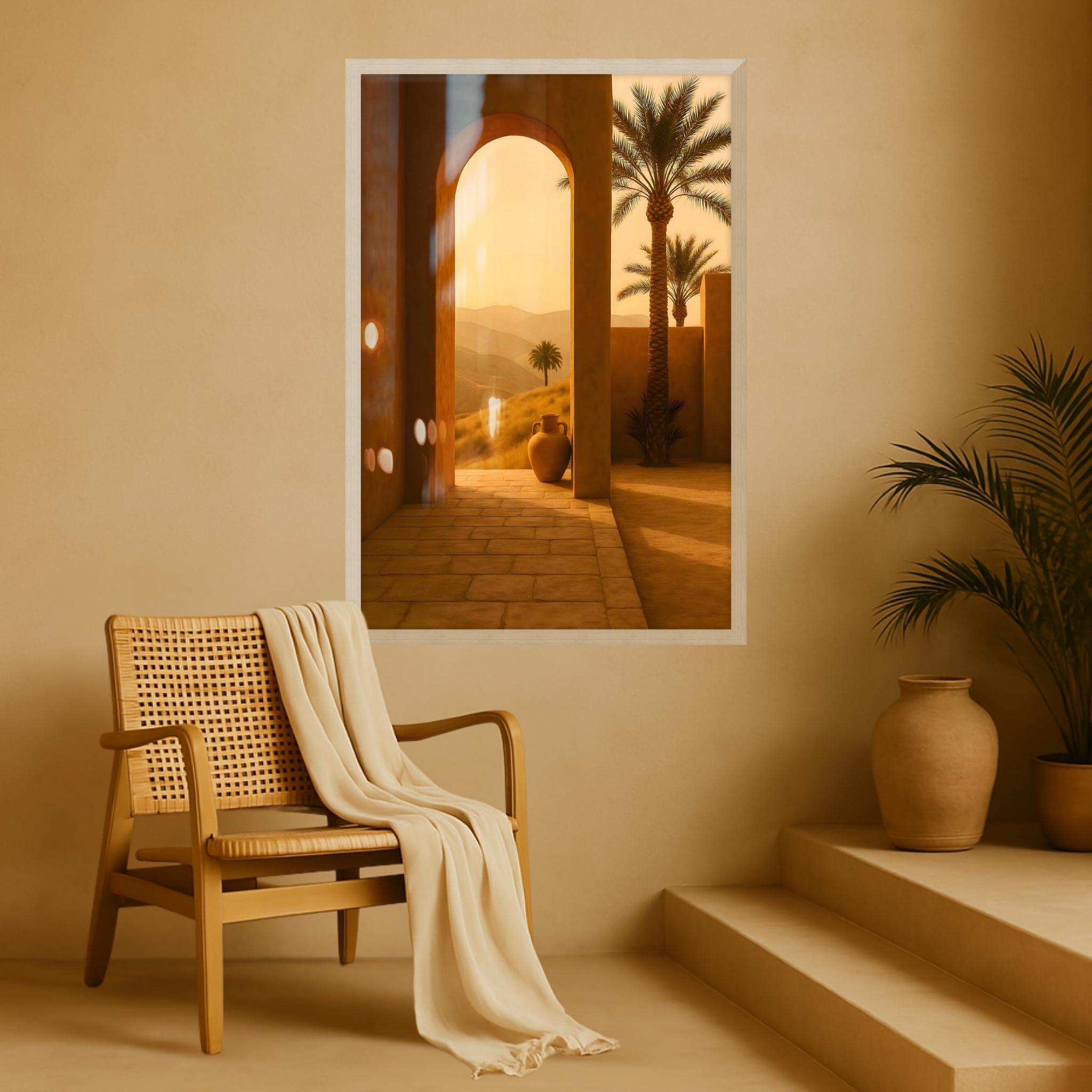 Mediterranean Wall Art: Sunlit Courtyard | Sol Viewpoint