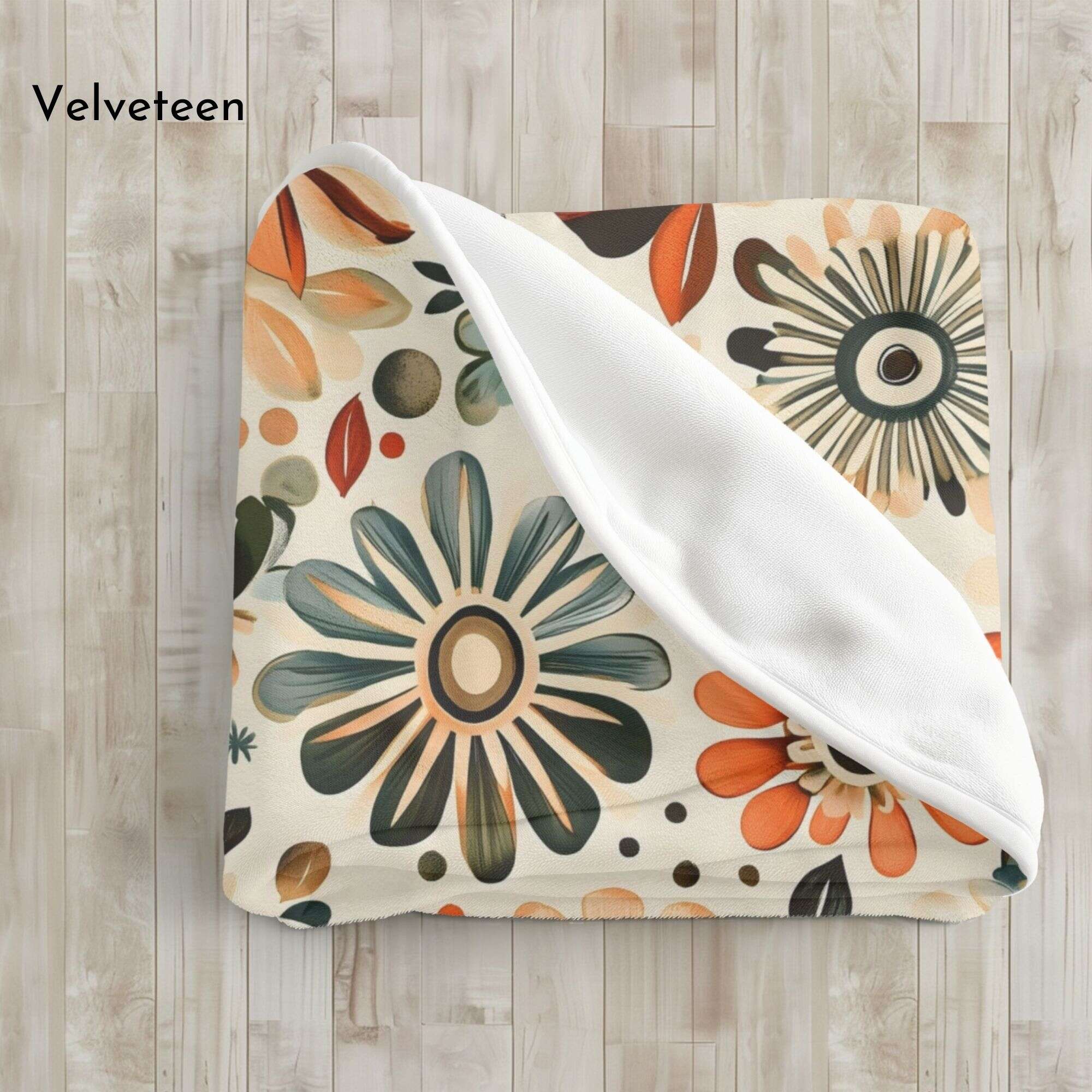 Floral Bohemian Throw Blanket – Warm Earthy Decor | Soul Bloom