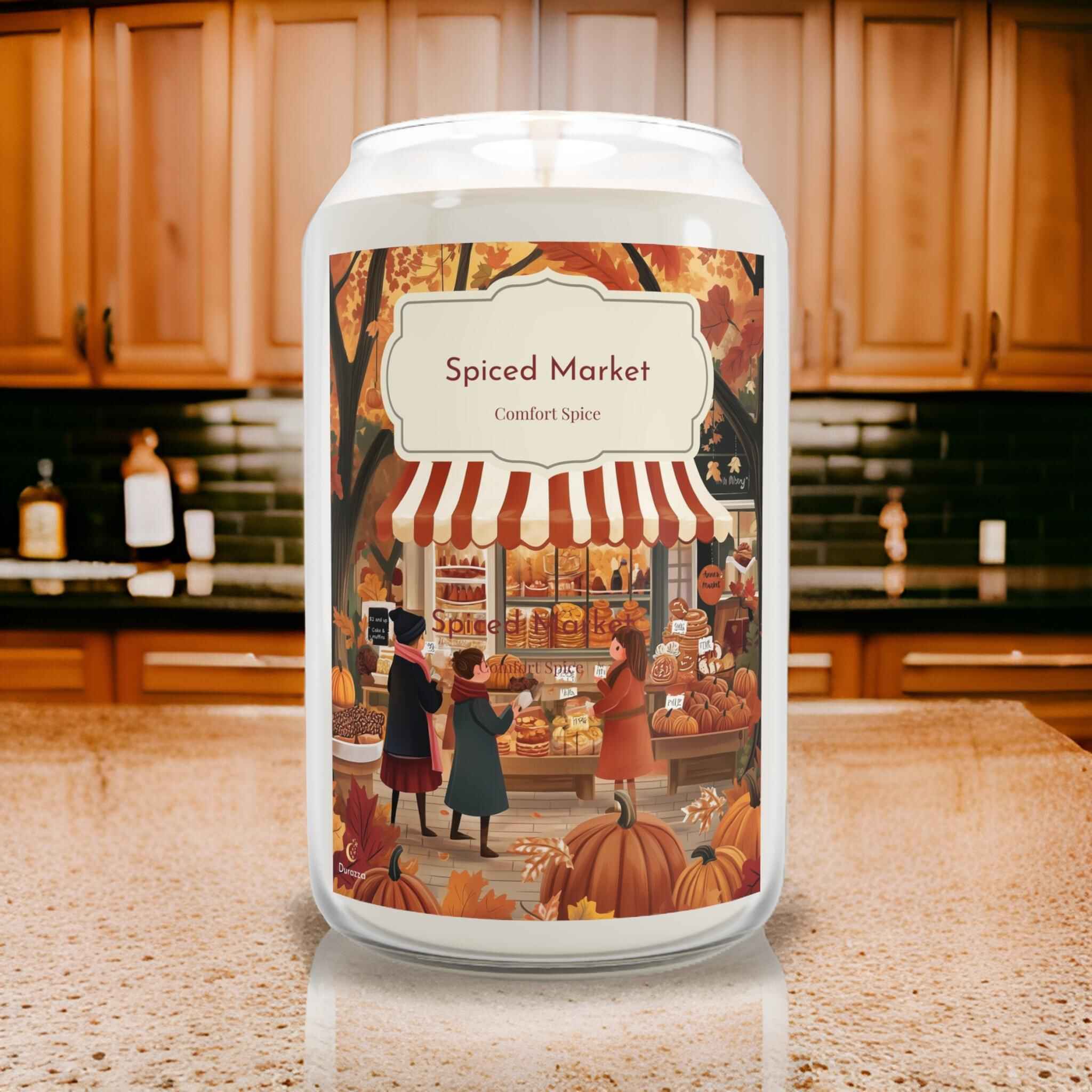 Cinnamon Scented Candle – 14 oz Hand Poured Soy Wax | Spiced Market