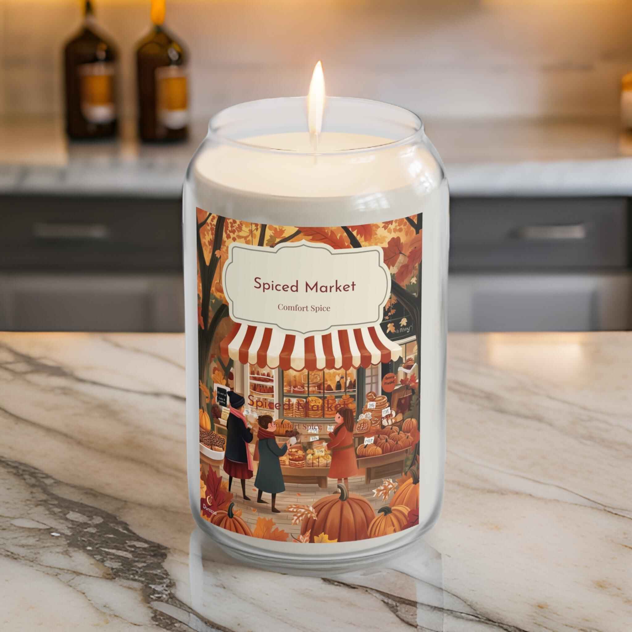 Cinnamon Scented Candle – 14 oz Hand Poured Soy Wax | Spiced Market