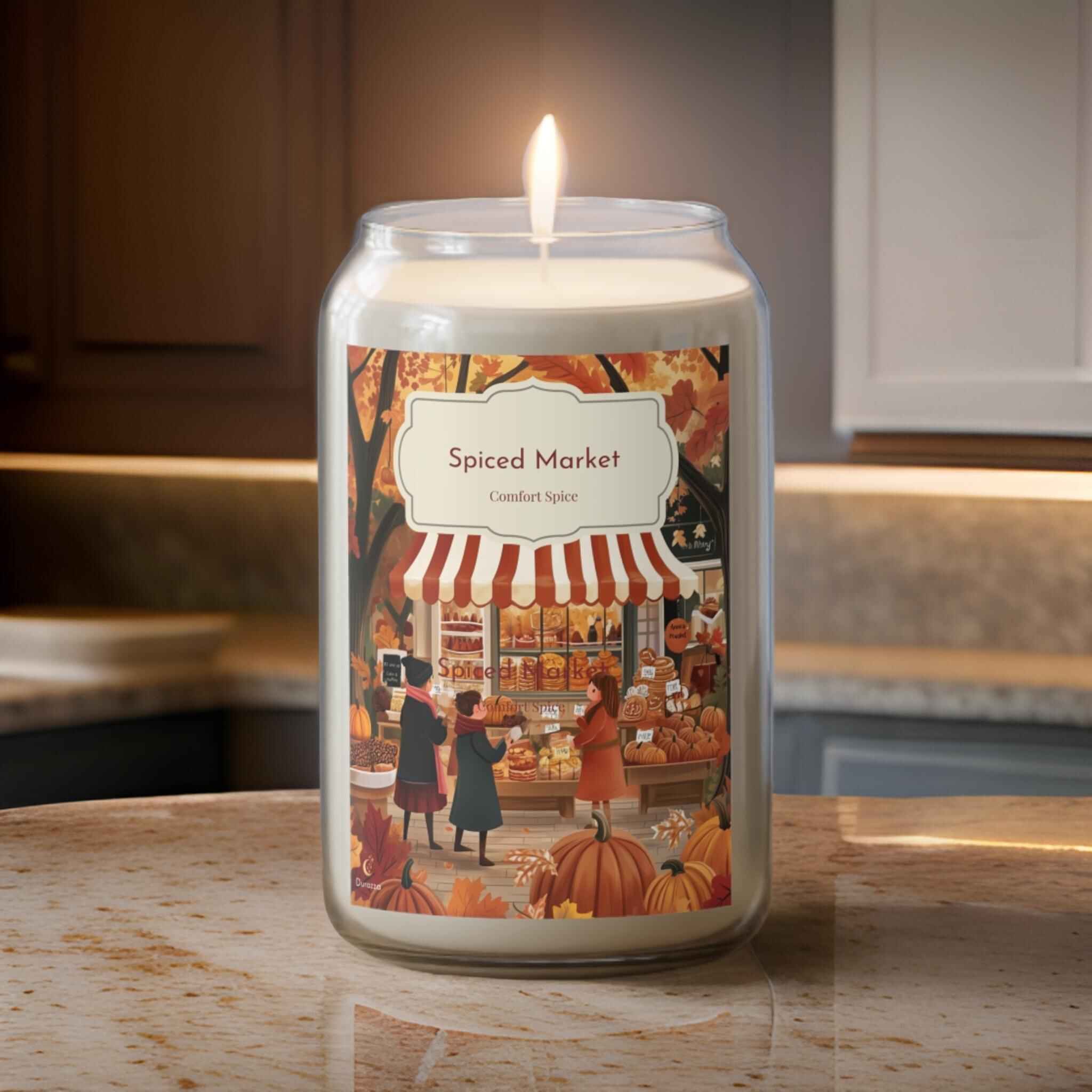 Cinnamon Scented Candle – 14 oz Hand Poured Soy Wax | Spiced Market