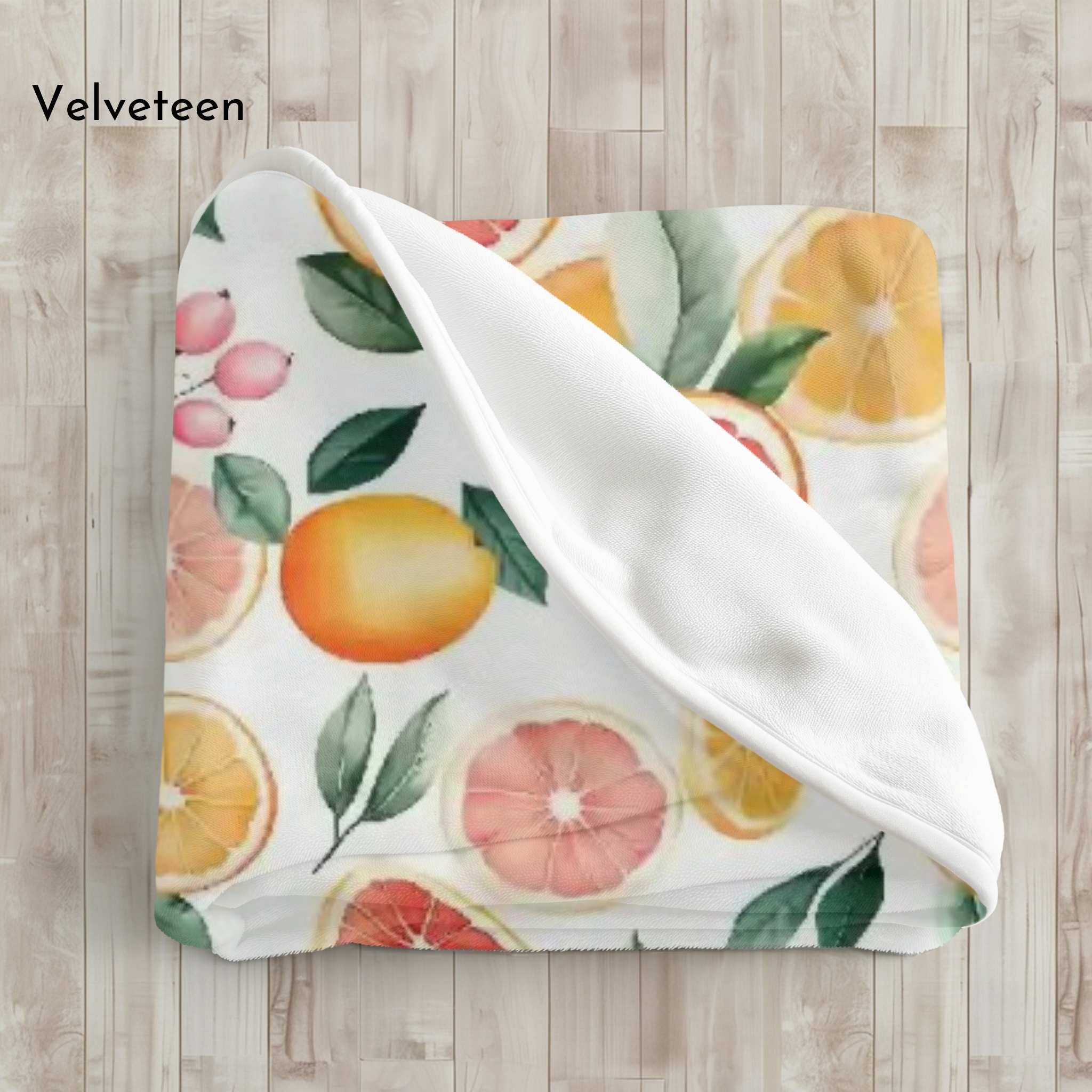 Citrus Throw Blanket – Grapefruit Orange Decor | Sunny Slice