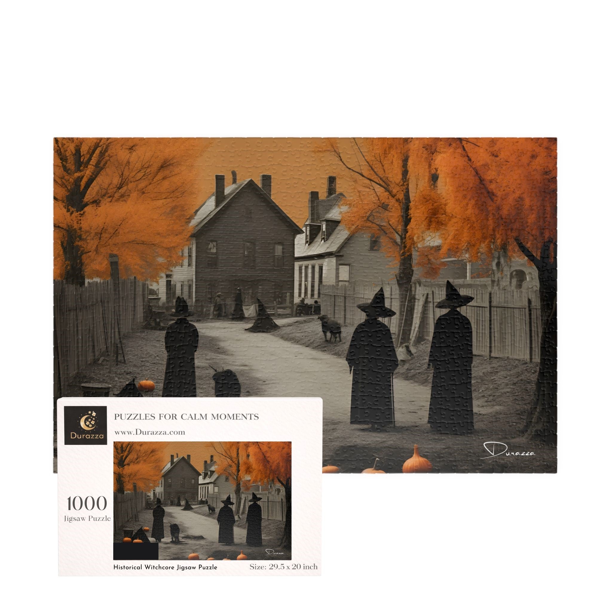 Three Witch Jigsaw Puzzle – 500 Piece | Historical Witchcore - Durazza