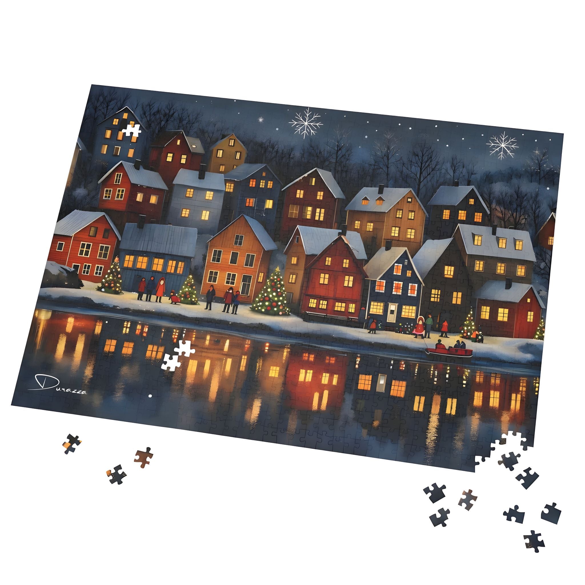 Norwegian Holiday Night Jigsaw Puzzle – 500 or 1000 | Durazza