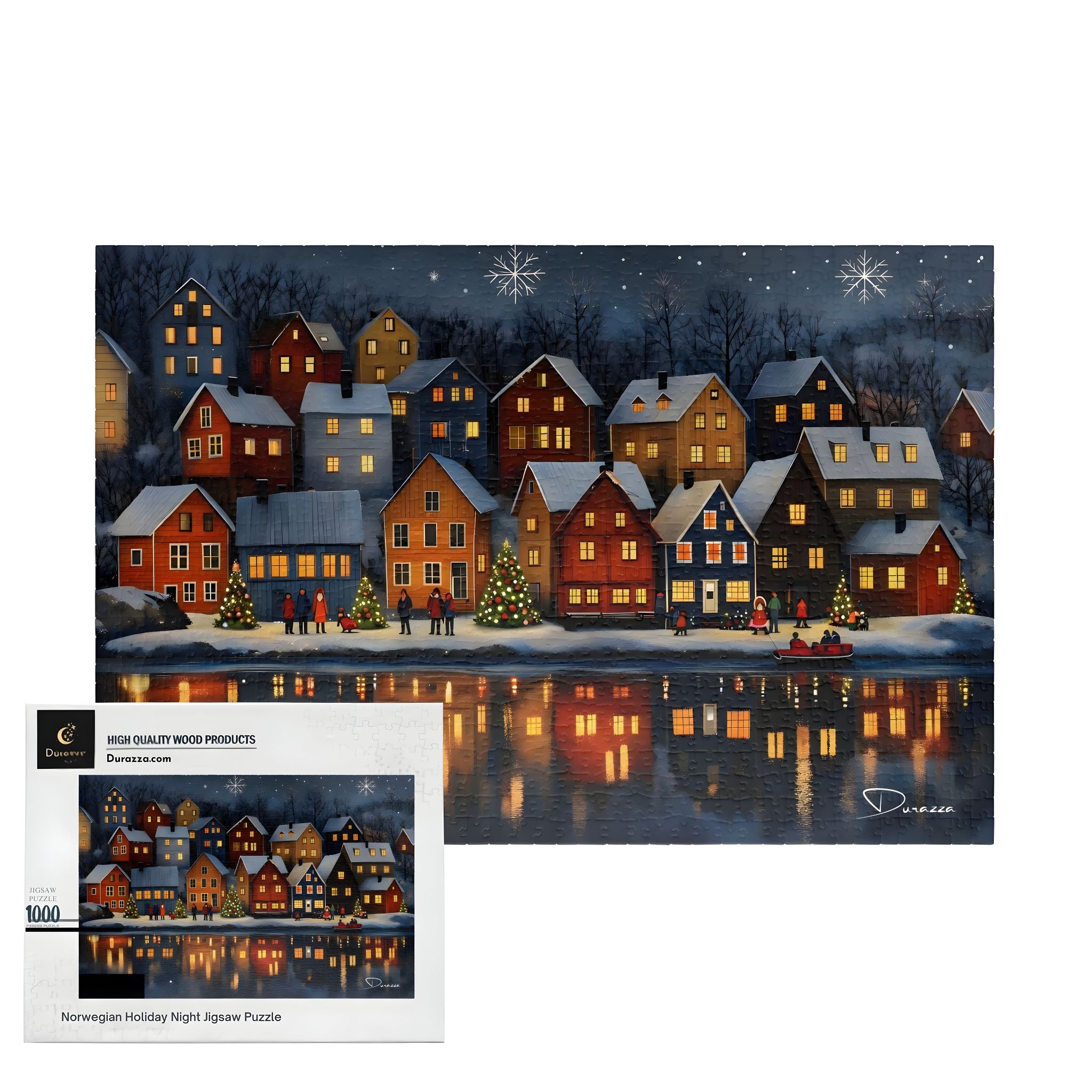 Norwegian Holiday Night Jigsaw Puzzle – 500 or 1000 | Durazza