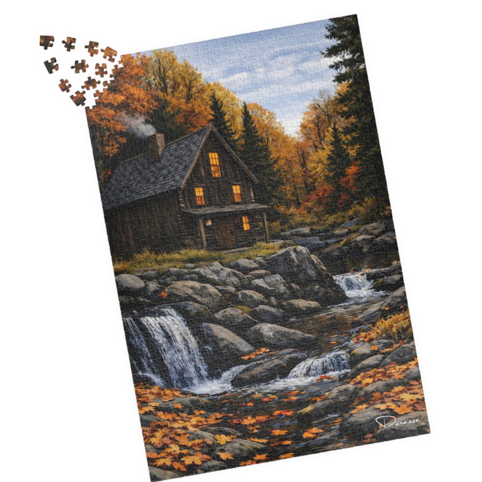 Cabin Jigsaw Puzzle 1000 Piece – New Hampshire Haven | Durazza