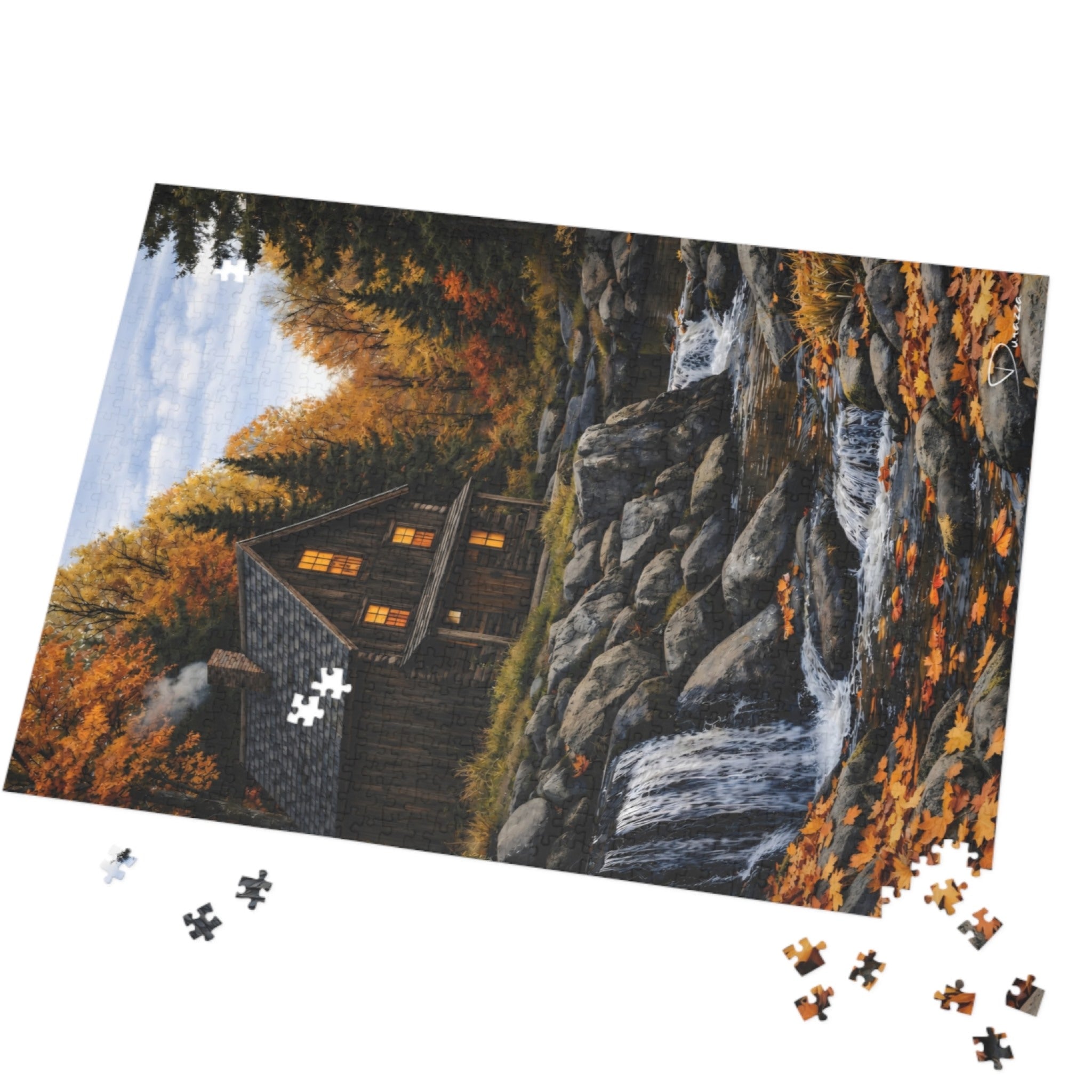 Cabin Jigsaw Puzzle 1000 Piece – New Hampshire Haven | Durazza