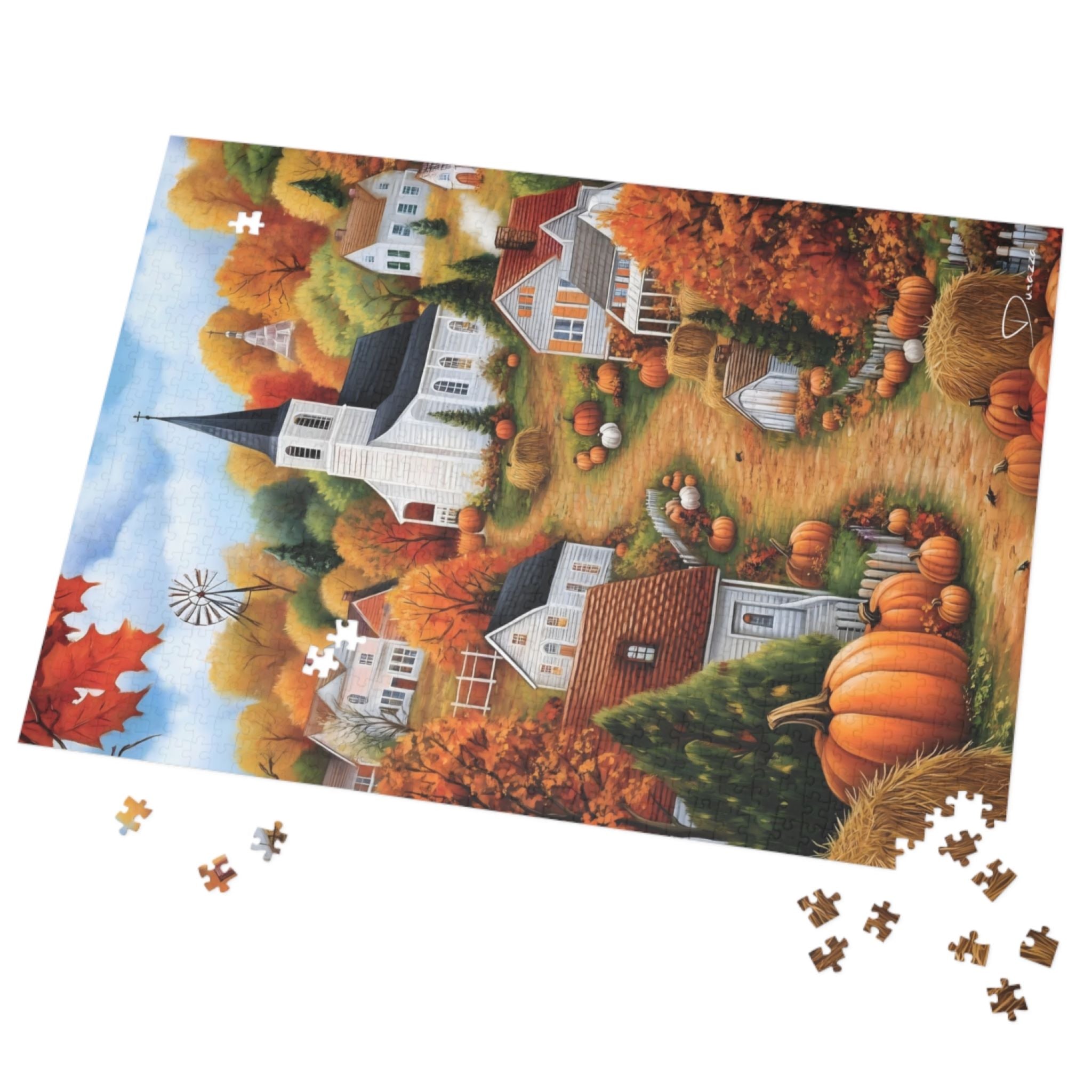 Autumn Harvest Jigsaw Puzzle 500 or 1000 Piece | Harvest Glow – Durazza