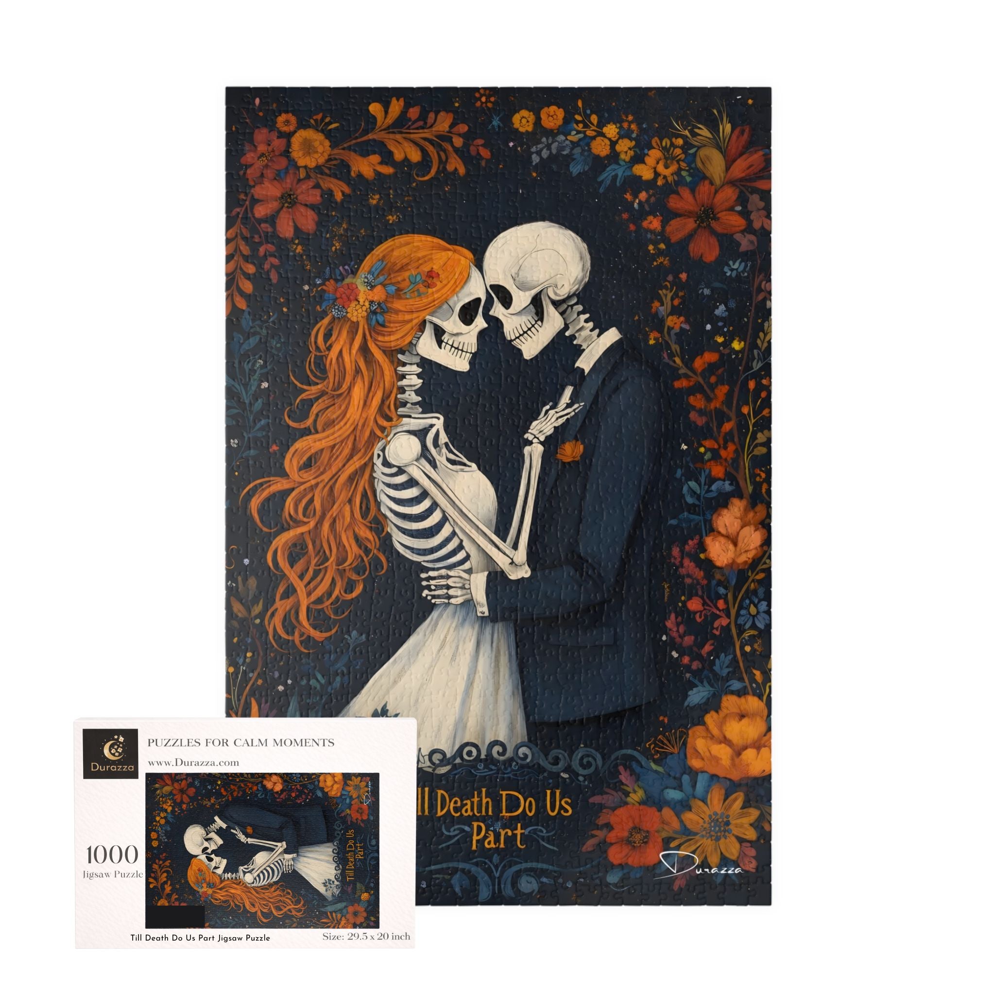 Gothic Wedding Jigsaw Puzzle 500/1000 Piece – Till Death Do Us Part | Durazza