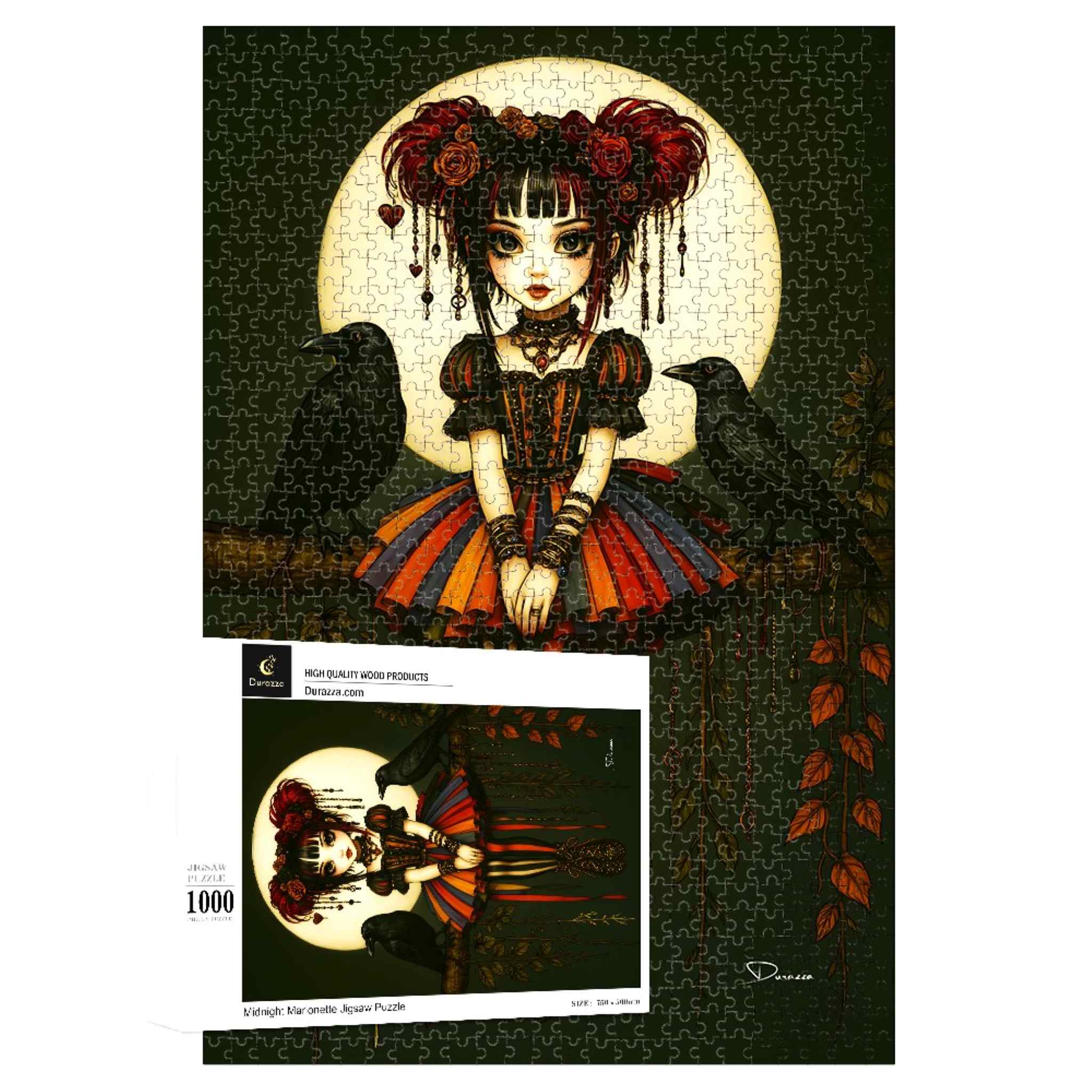 Gothic Raven Puzzle – Moonlit Doll | Midnight Marionette