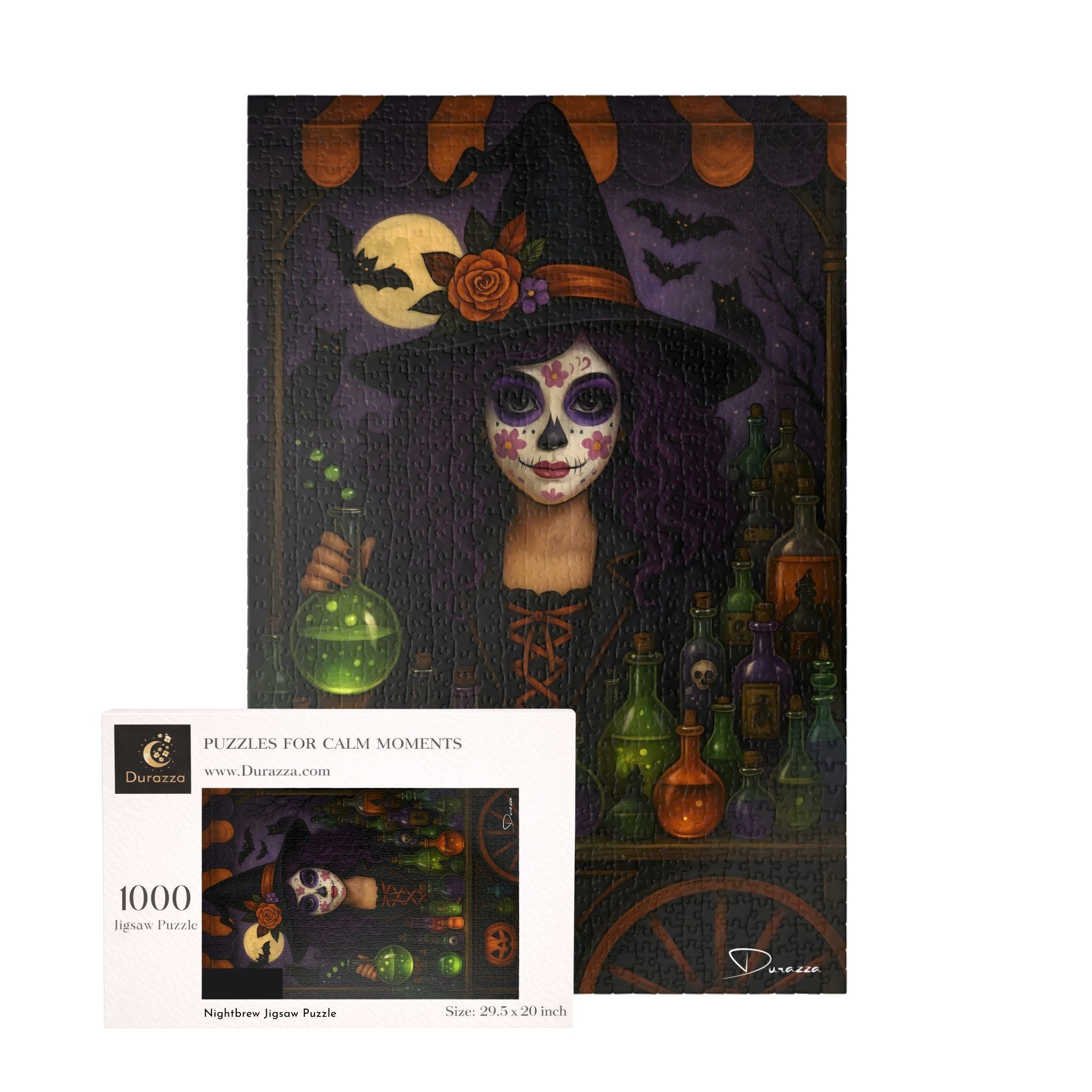 Halloween Witch Jigsaw Puzzle – 1000 Piece | Nightbrew - Durazza
