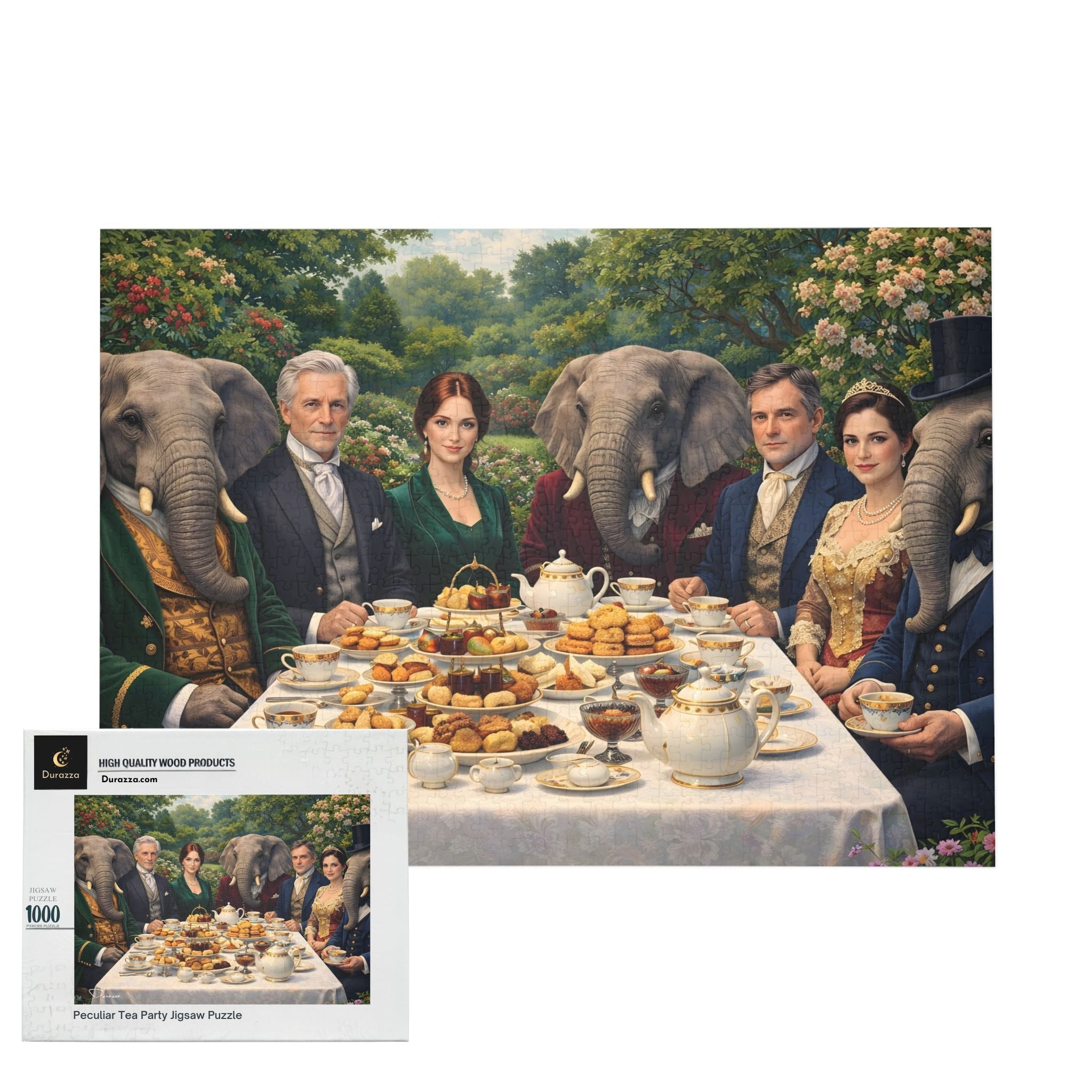 Peculiar Tea Party Jigsaw Puzzle – 500 or 1000 Pieces | Durazza