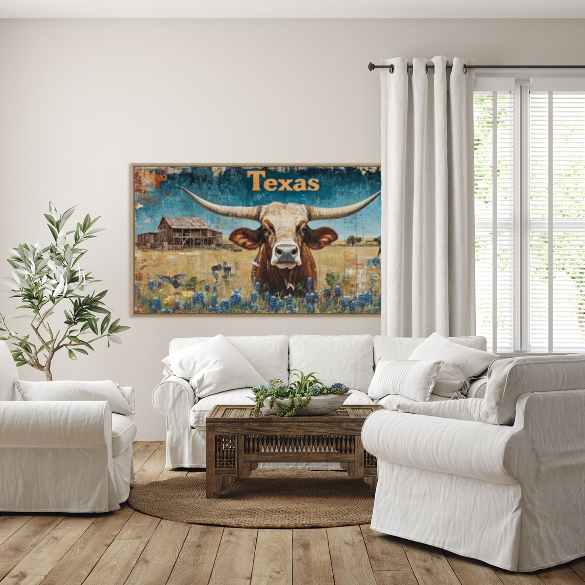 Texas Dreams Wall Art: Rustic Home Decor