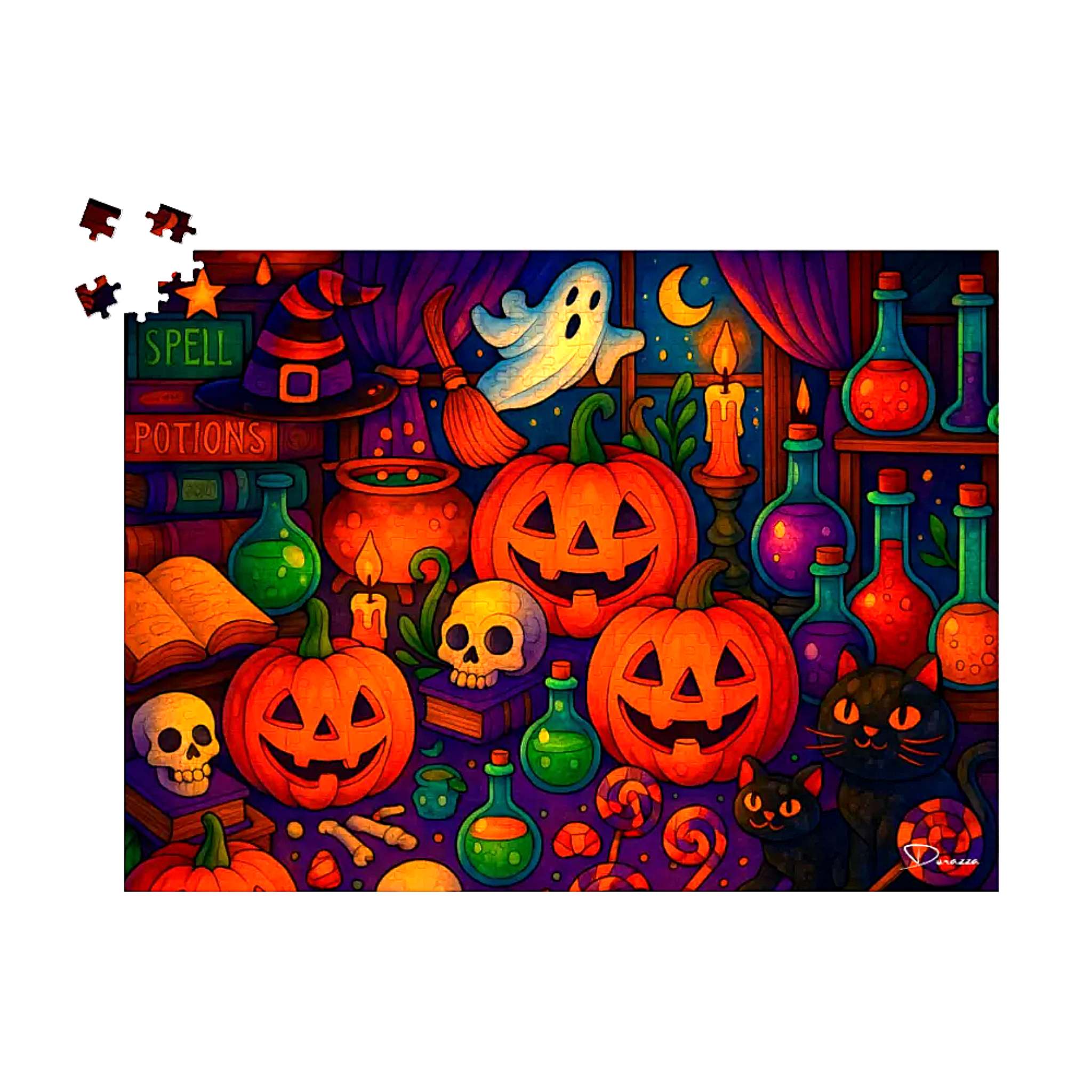 Halloween Puzzle – Cute Potions and Pumpkins | Trickery