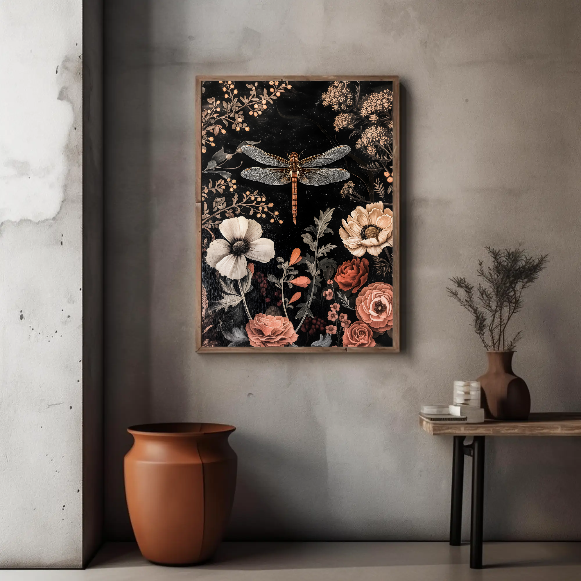 Twilight Dragonfly Wall Art Piece