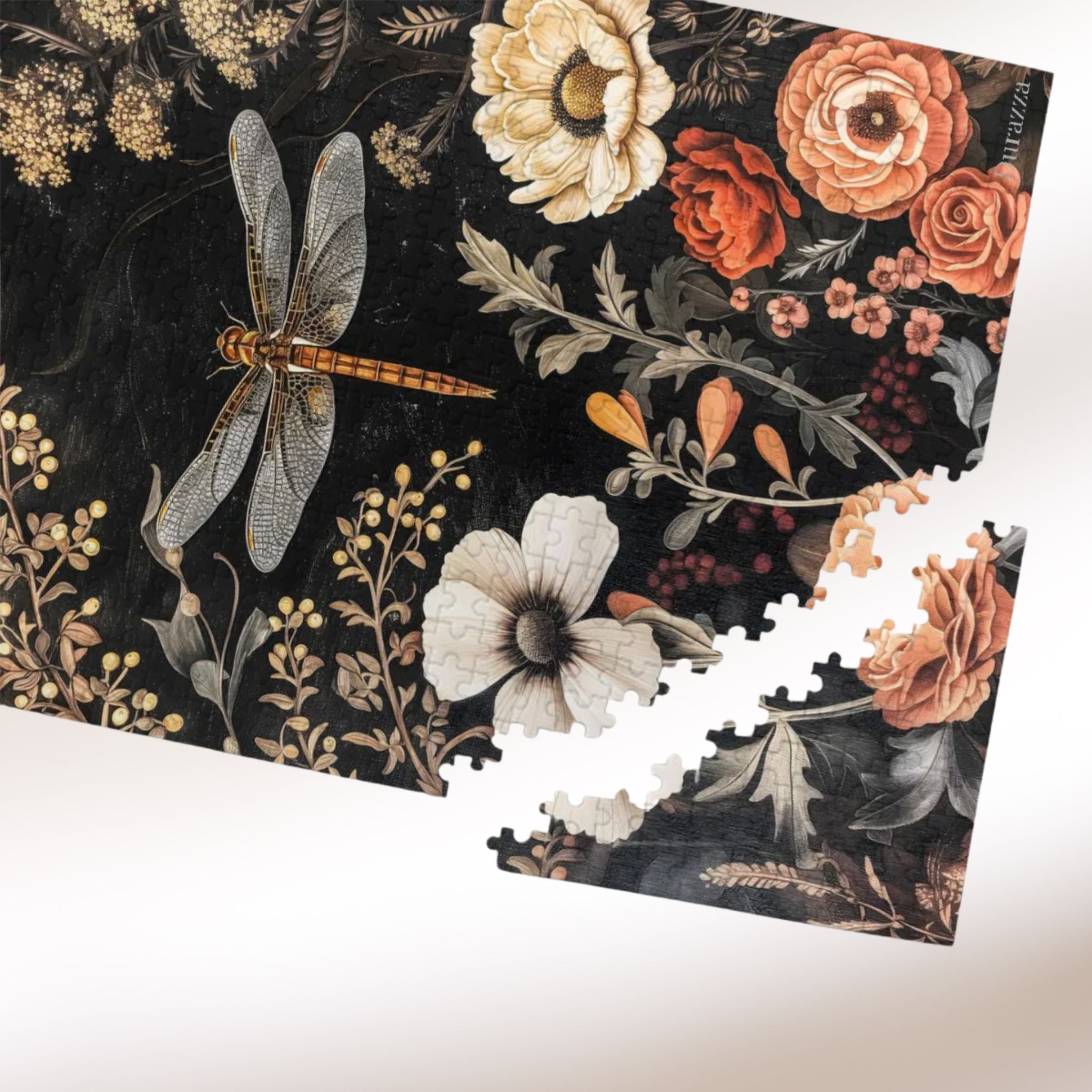 Twilight Dragonfly Wooden Jigsaw Puzzle 500 or 1000 piece
