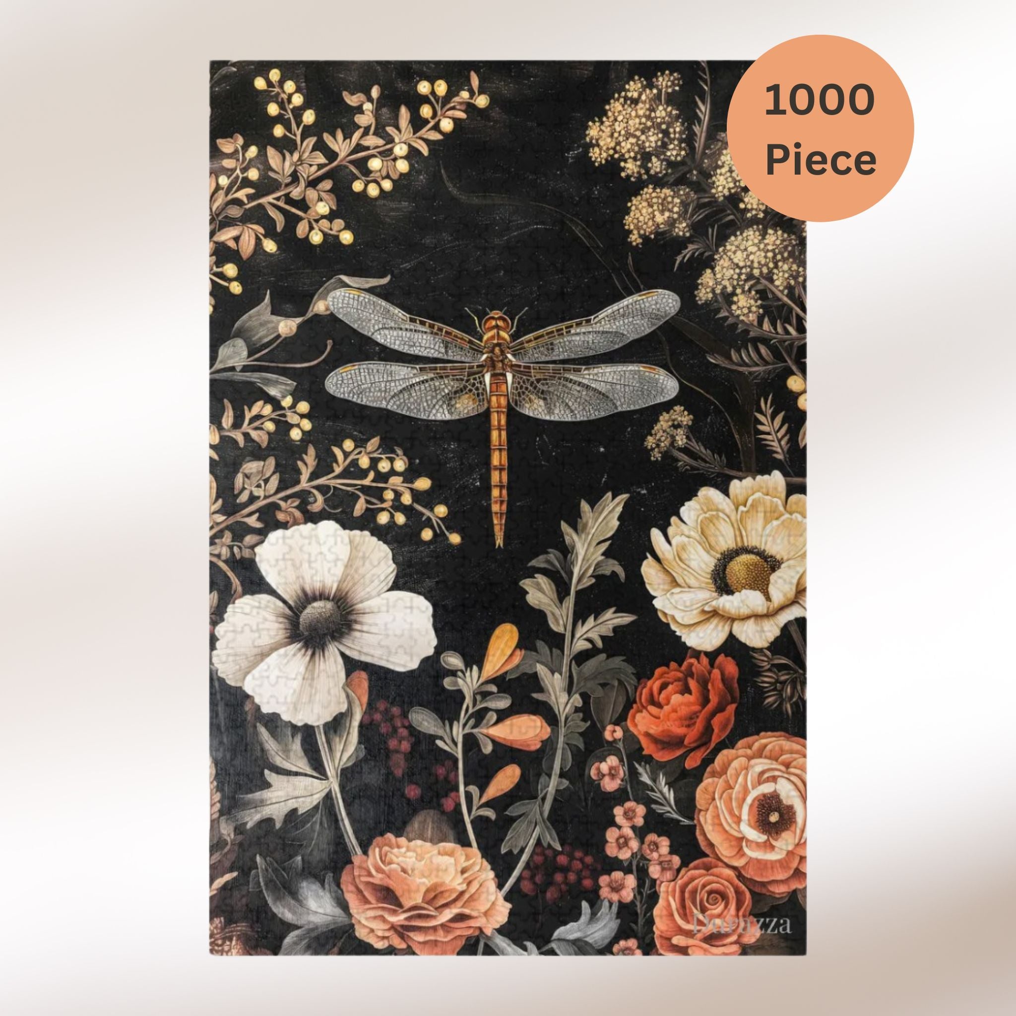 Twilight Dragonfly Wooden Jigsaw Puzzle 500 or 1000 piece