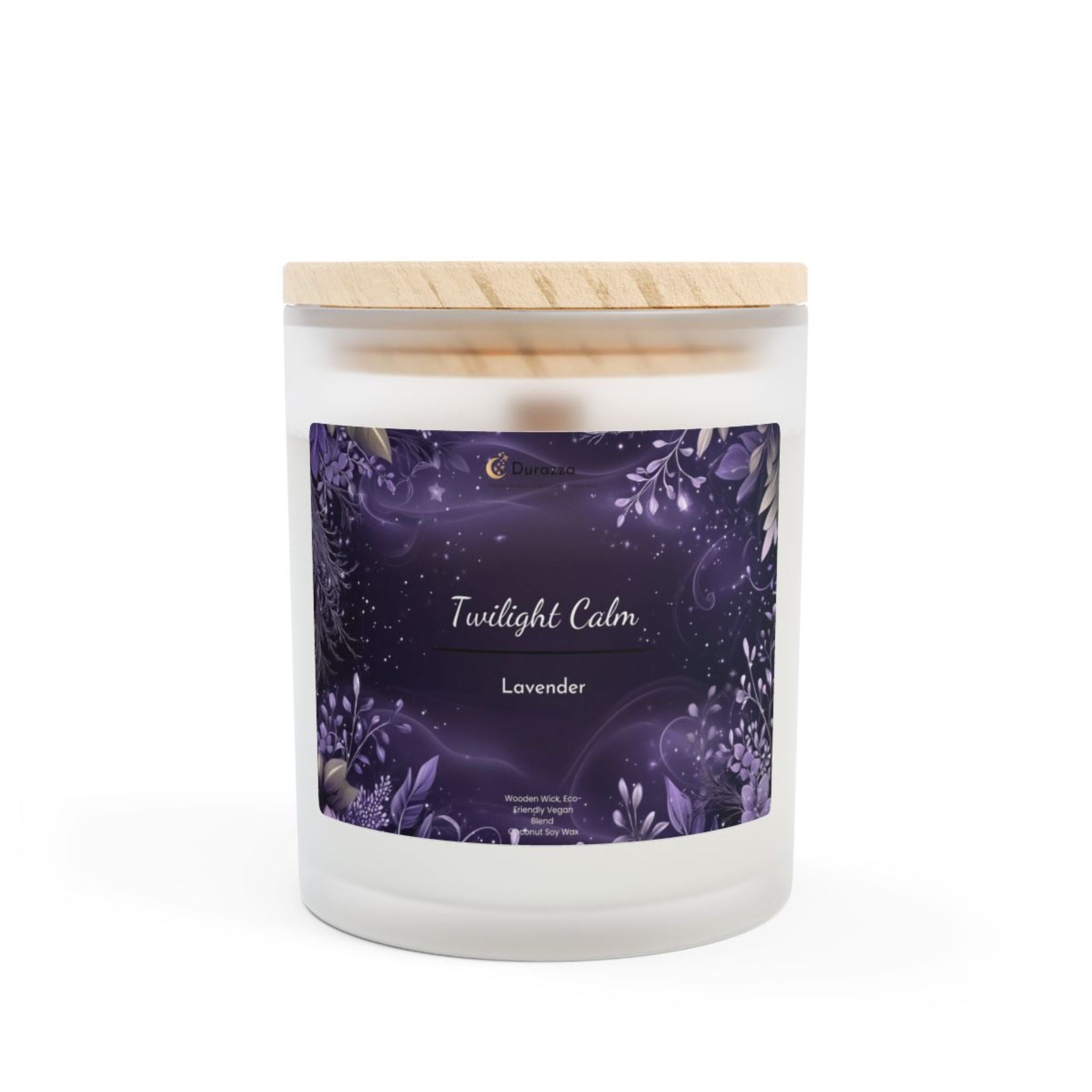 Lavender Scented Candle – 11 oz Wooden Wick | Twilight Calm