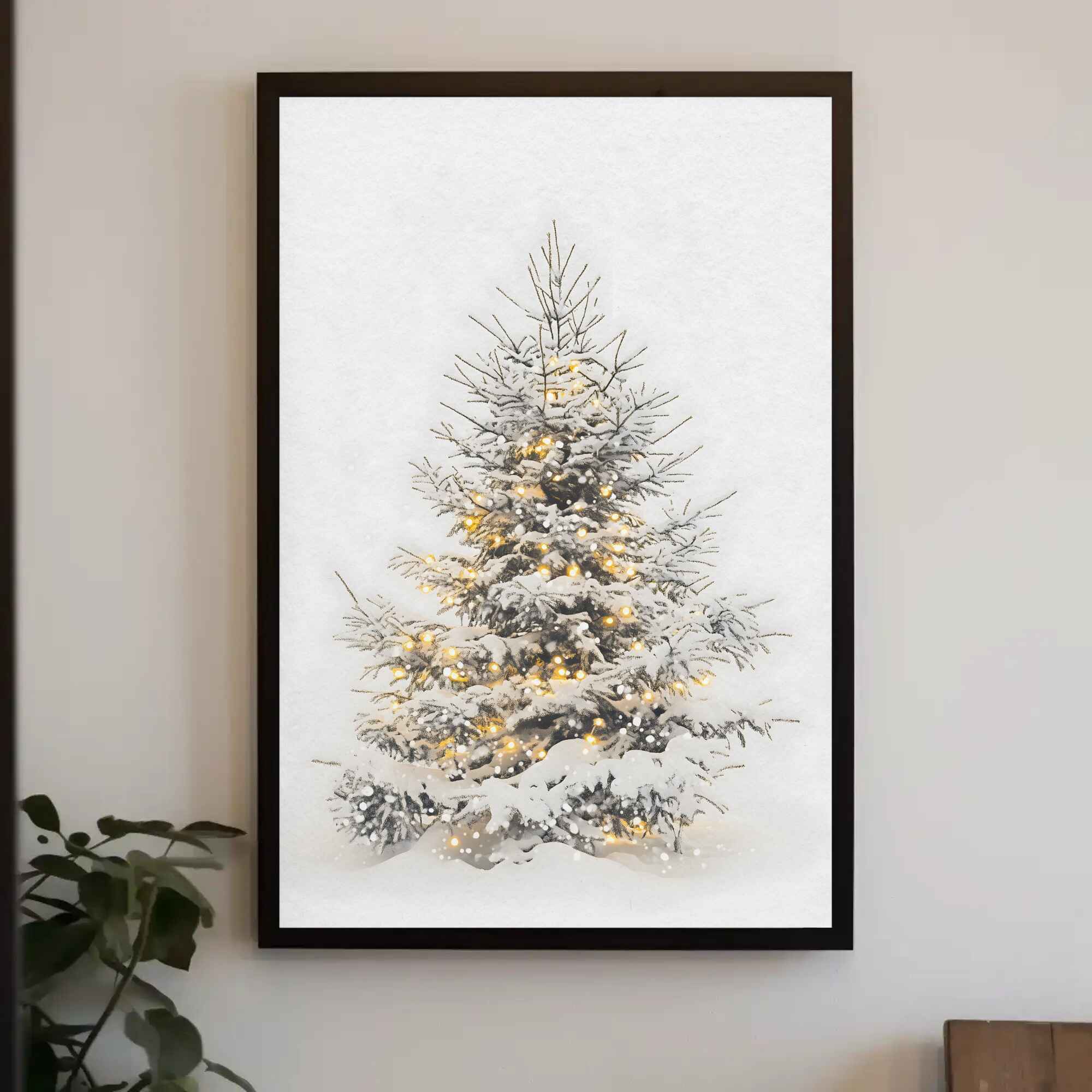 Twinkle Tree Wall Art: Christmas Tree Decor
