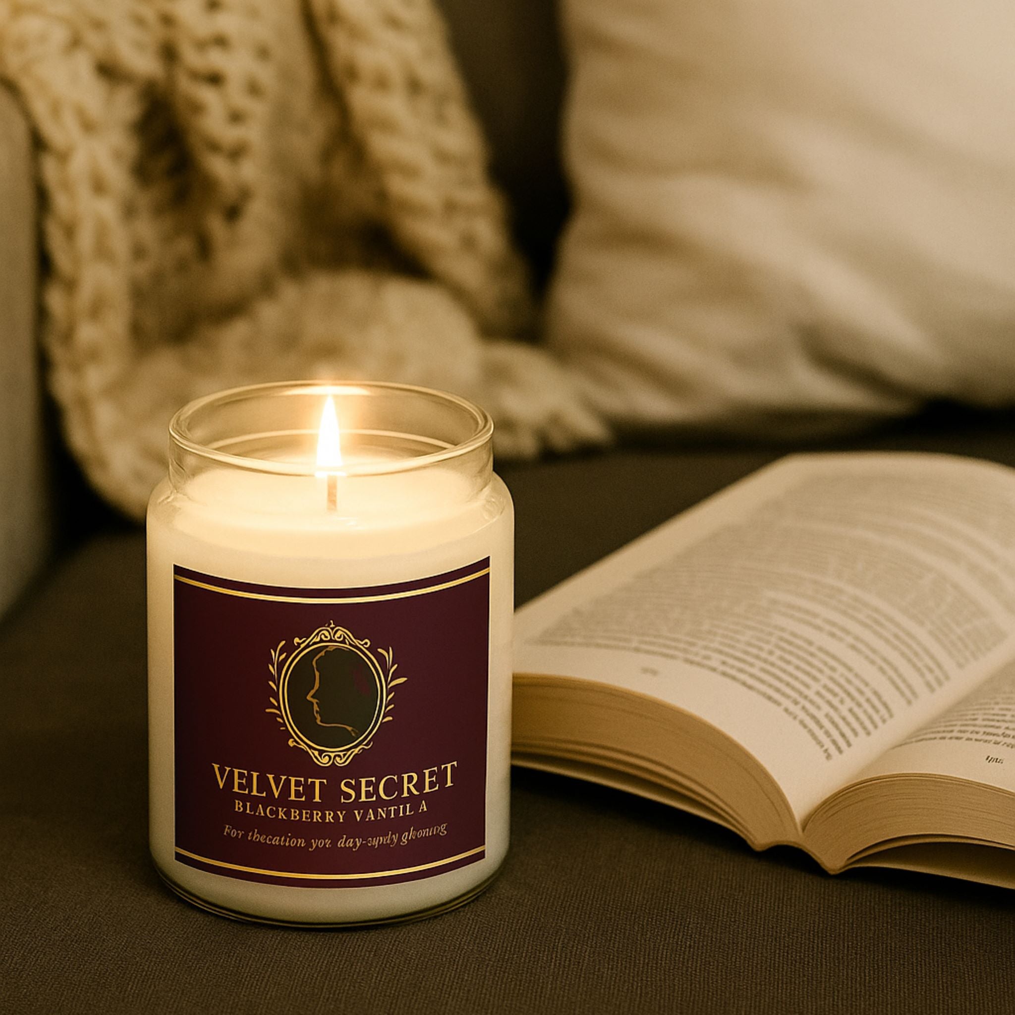 Blackberry Vanilla Candle: Rich Fruity Scent | Velvet Secret