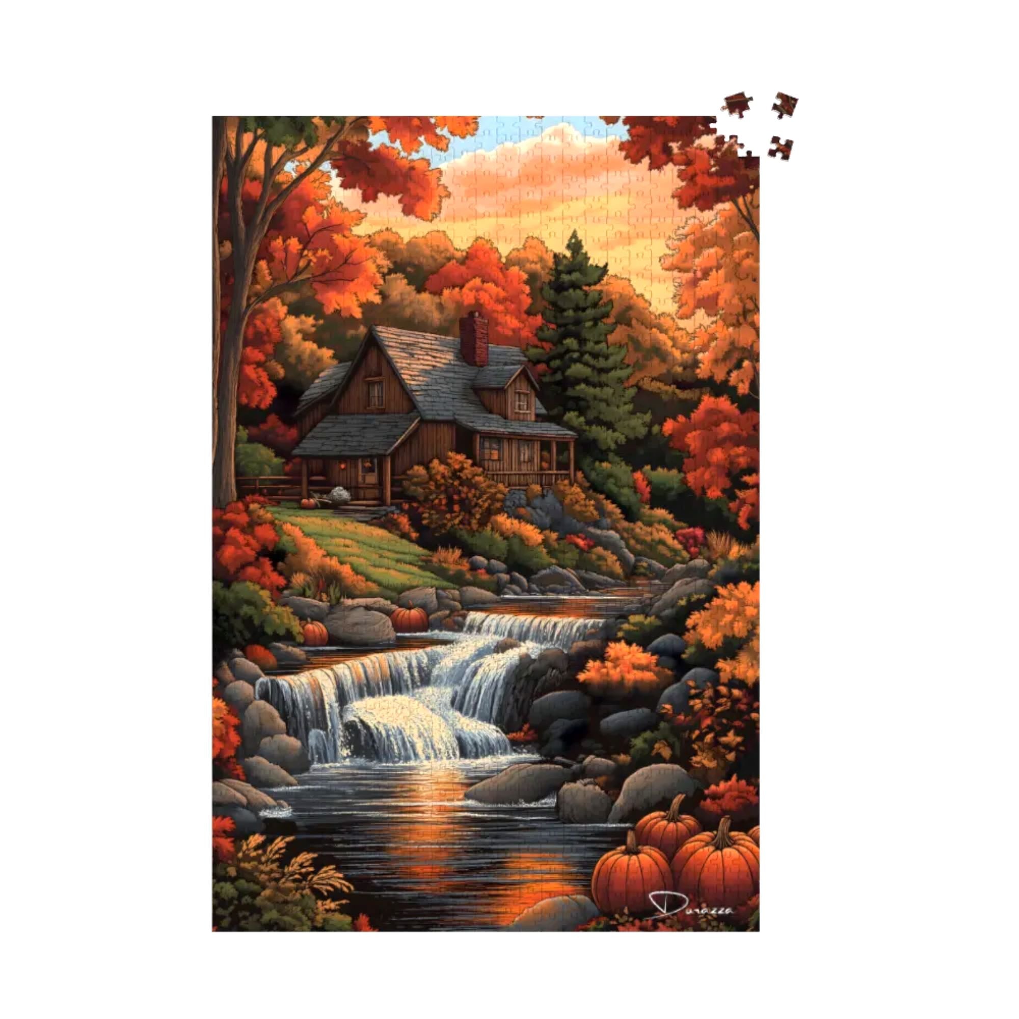 Vermont Fantasy Cottage Jigsaw Puzzle 500 or 1000 Piece