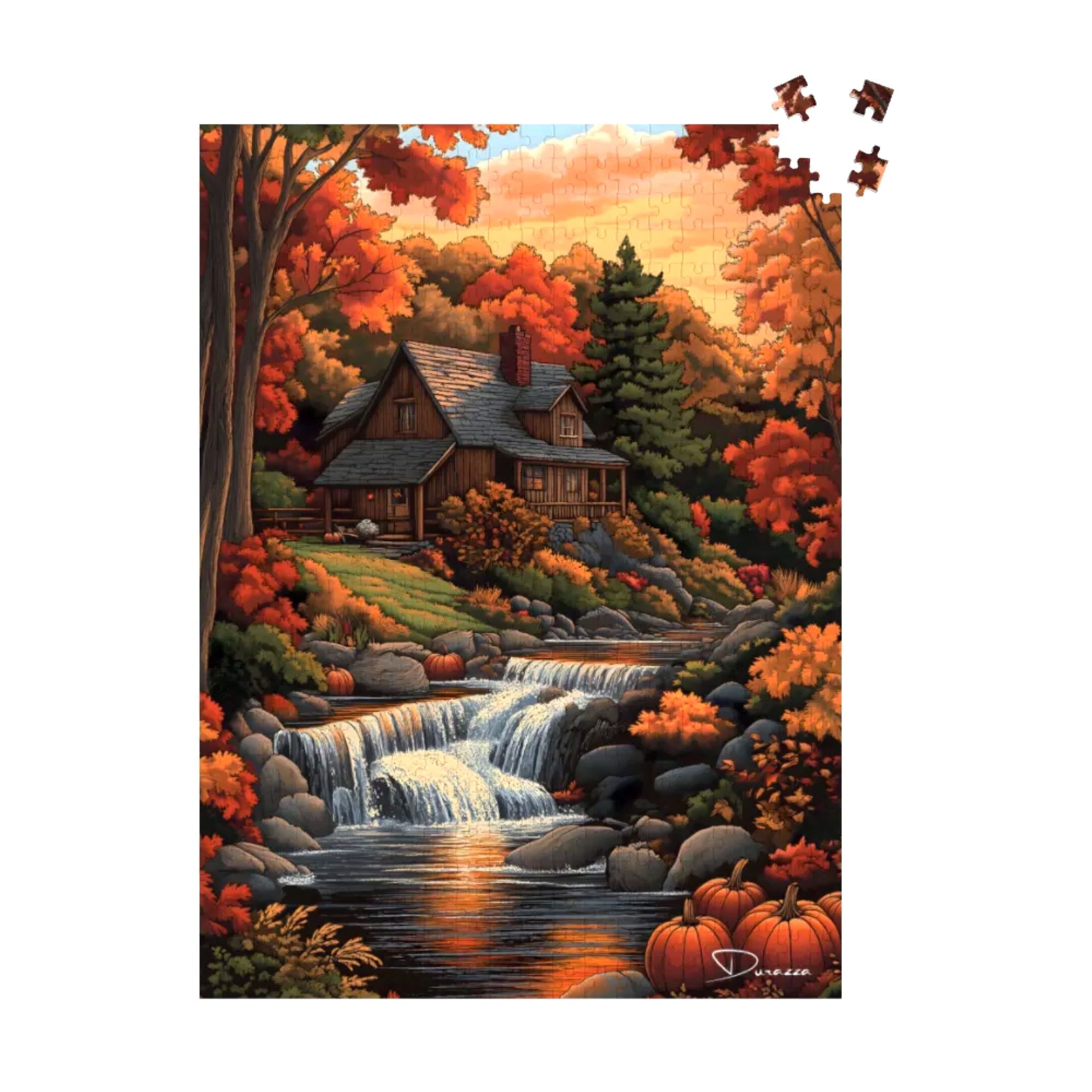 Vermont Fantasy Cottage Jigsaw Puzzle 500 or 1000 Piece