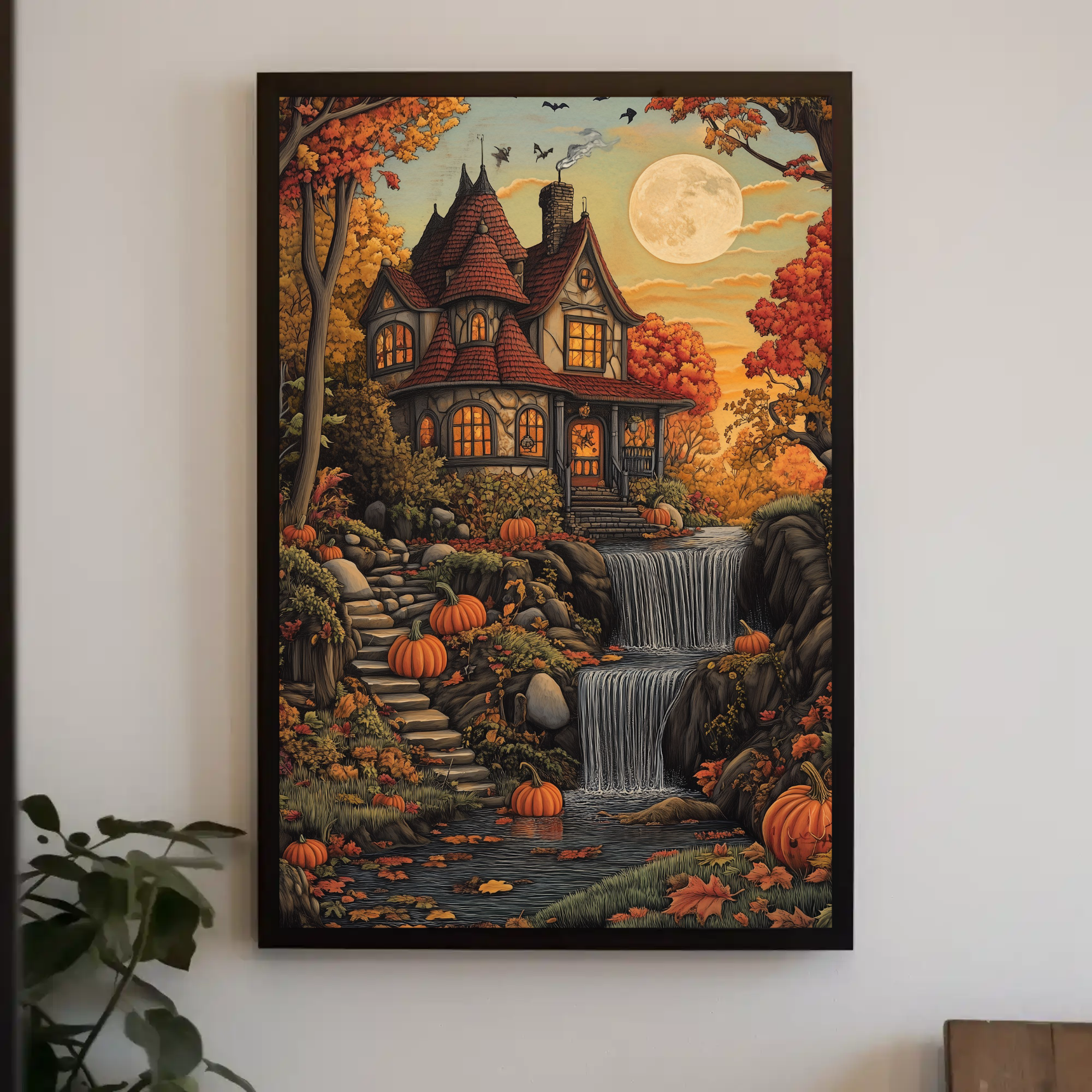 Victorian Fall Haven Wall Art: Thanksgiving Decor