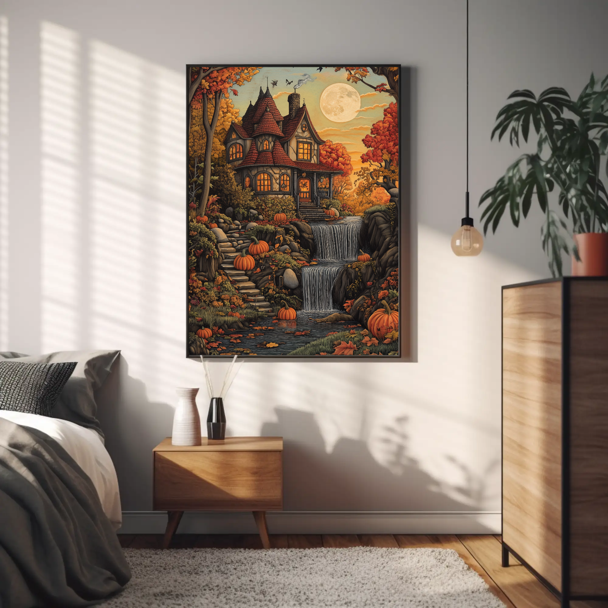 Victorian Fall Haven Wall Art: Thanksgiving Decor