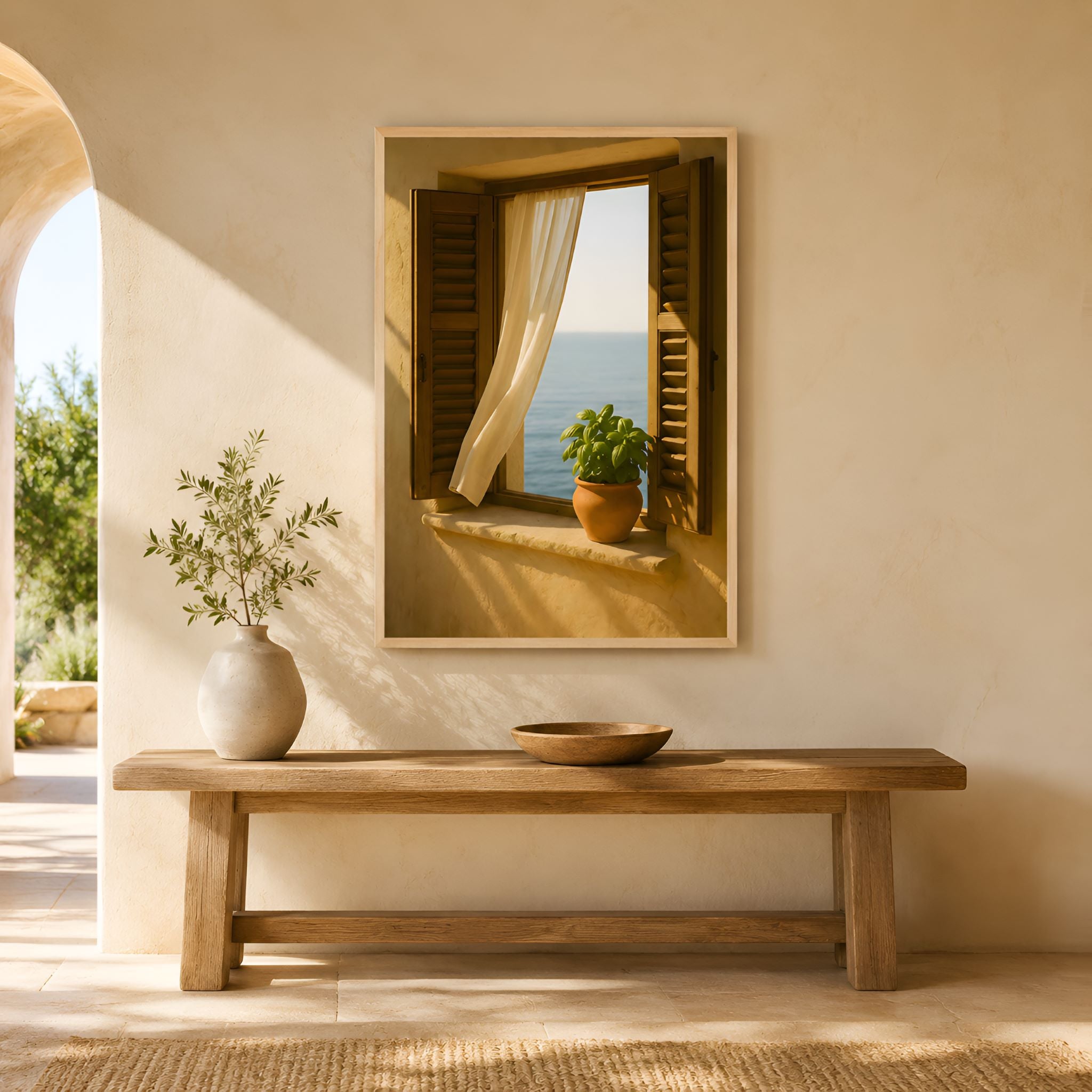 Ocean View Mediterranean Wall Art 12x18/24x36 | Salt Air Herb