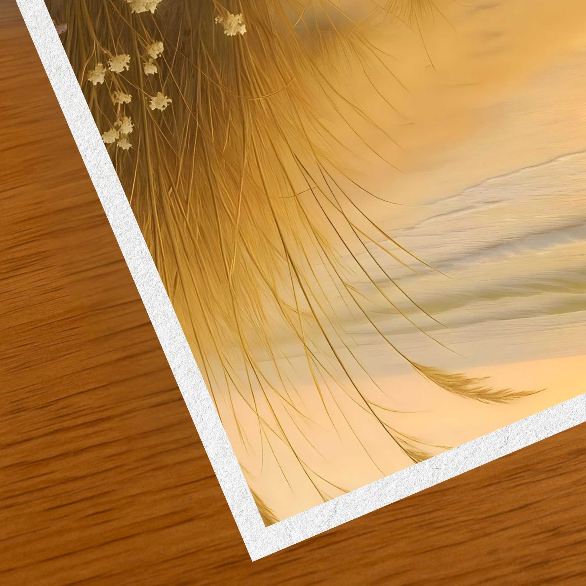 Golden Coastal Beach Wall Art 12x18 24x36 40x60 | Salt Rest