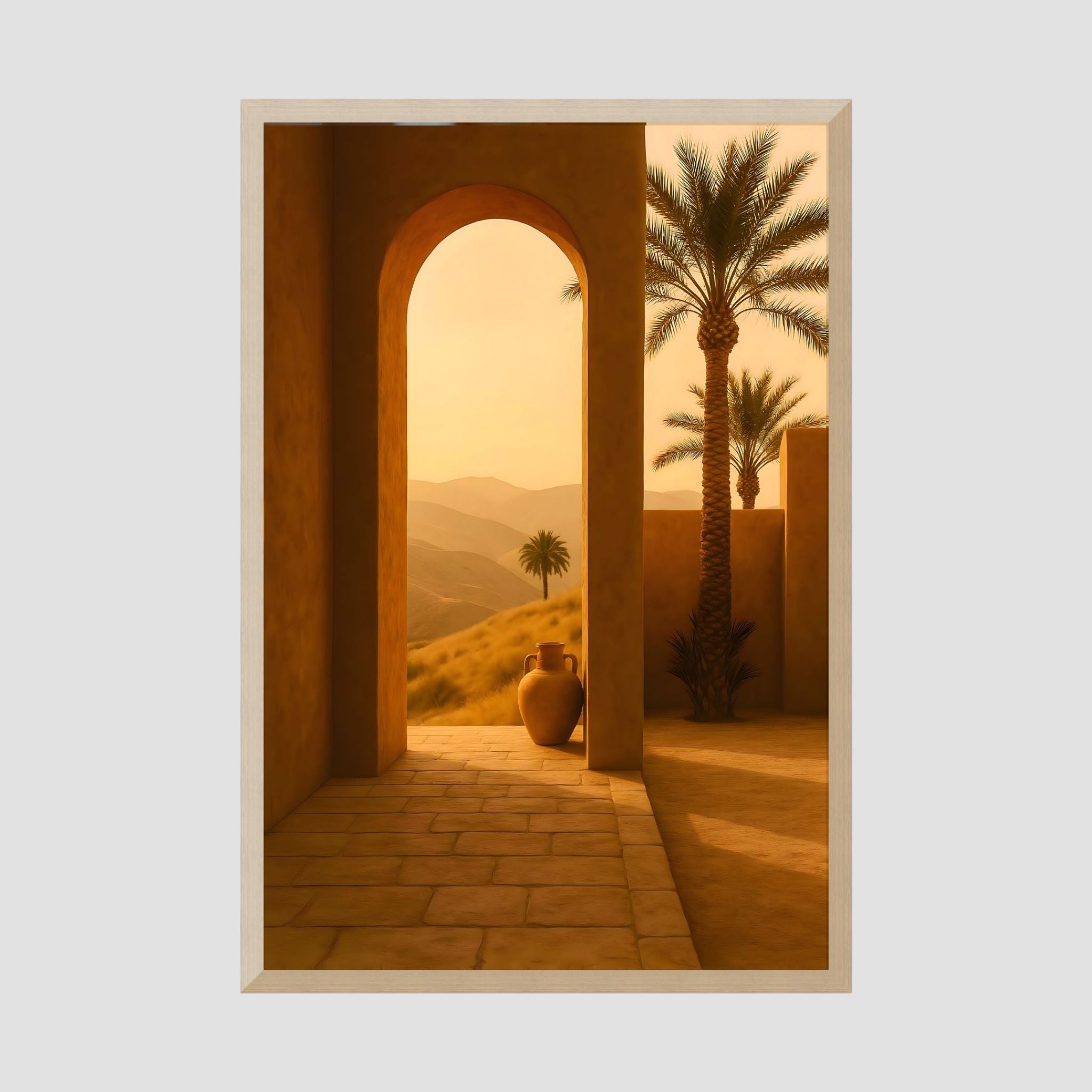 Moroccan Archway Mediterranean Wall Art 12x18 - 40x60 | Sol View