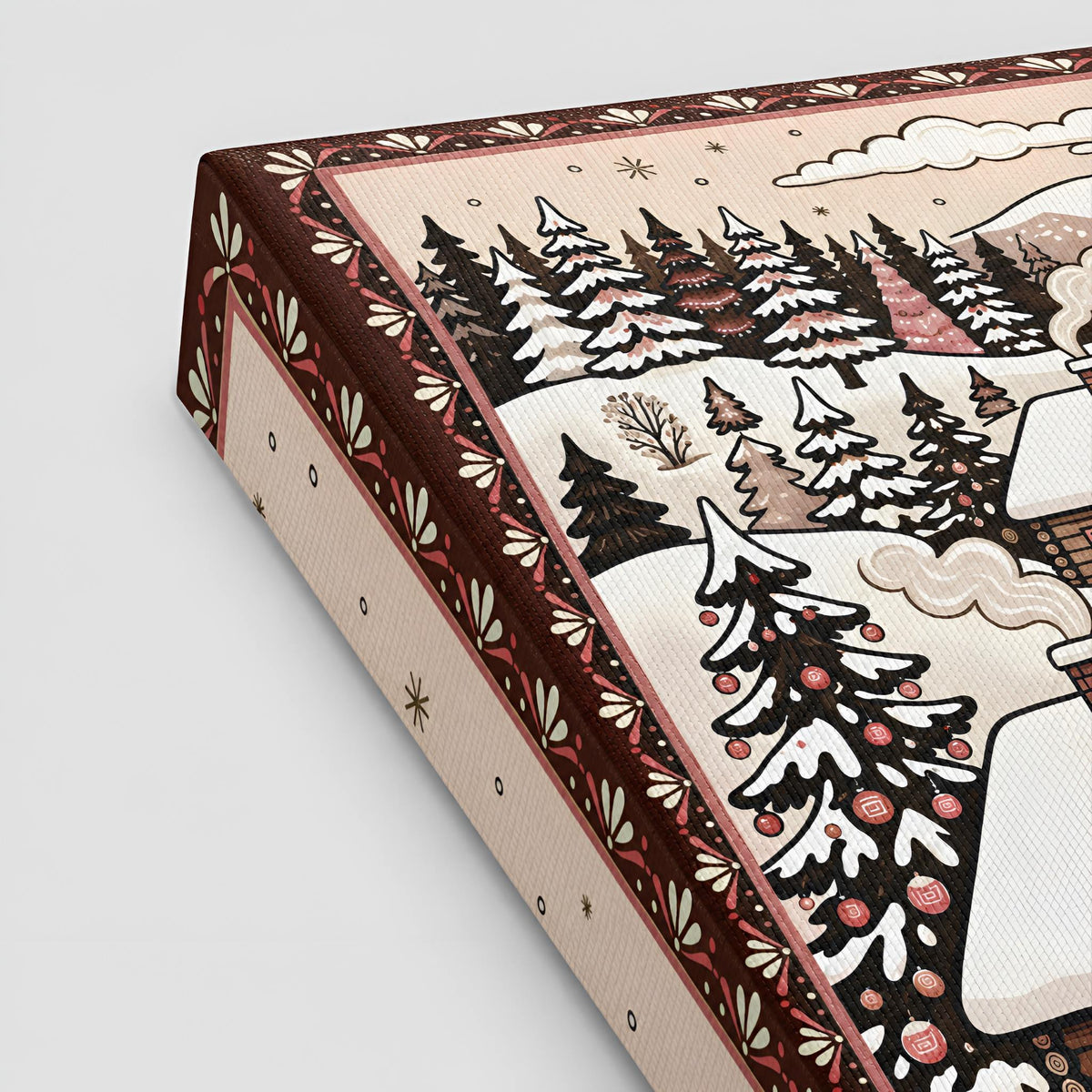Storybook Winter Canvas Art 12x18 & 16x24 | Snowy Serenity