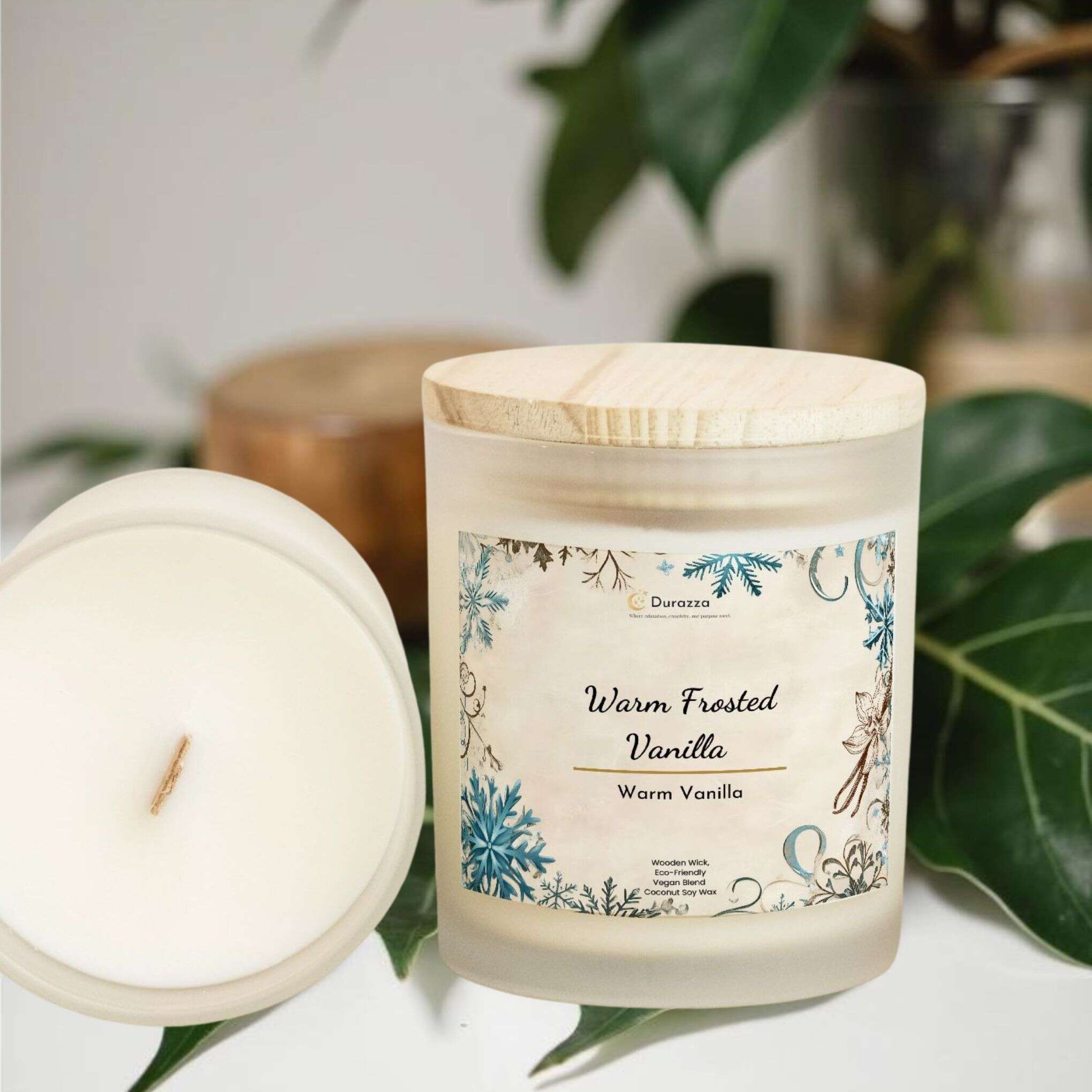 Oat Scented Candle - Wooden Wick 11 oz | Frosted Vanilla