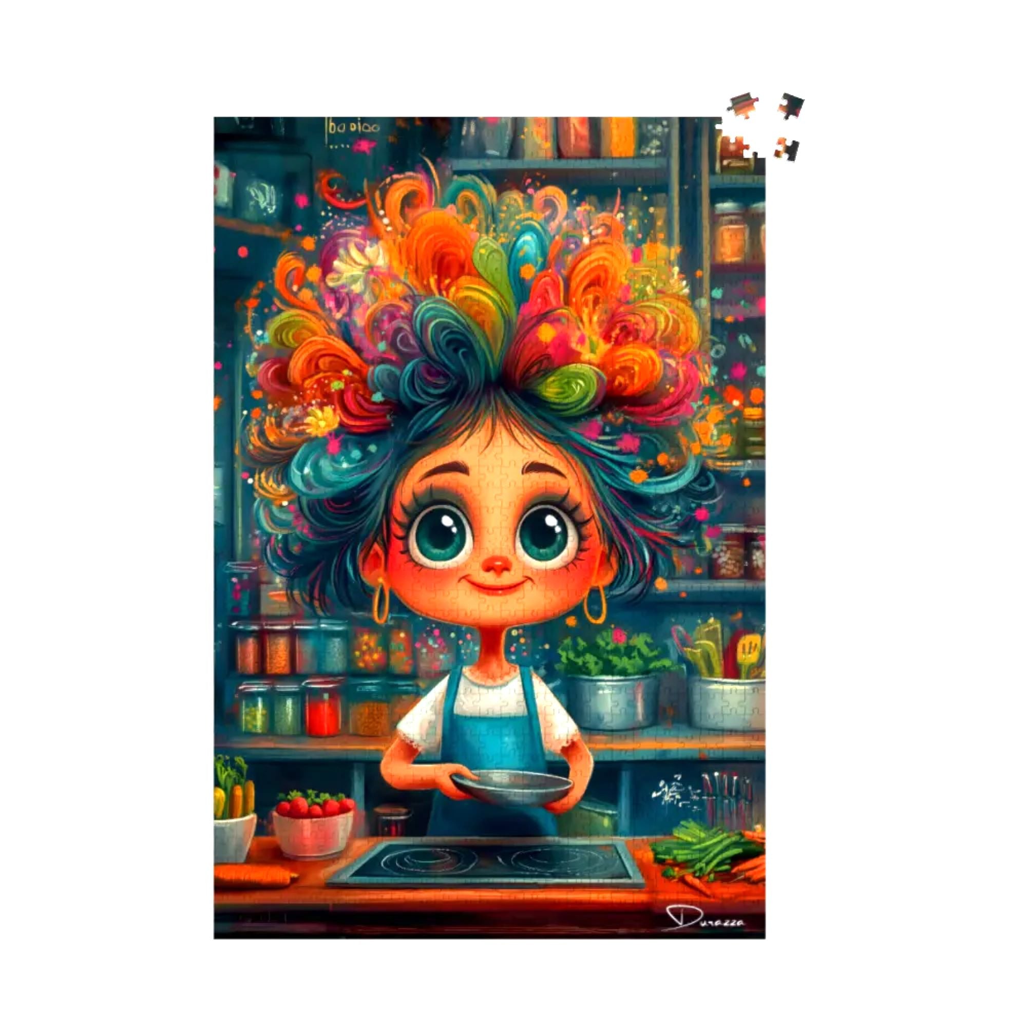 Whimsical Classic Chef Jigsaw Puzzle 500 or 1000 Piece