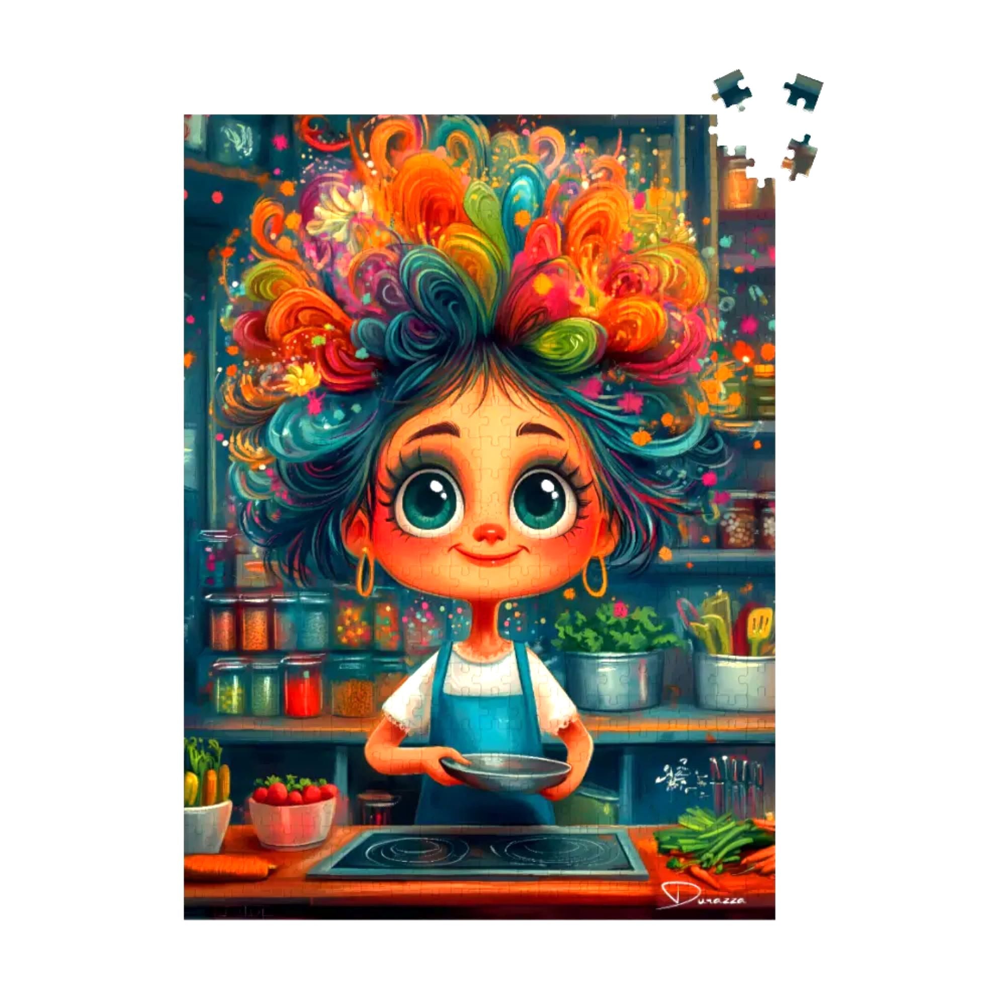 Whimsical Classic Chef Jigsaw Puzzle 500 or 1000 Piece