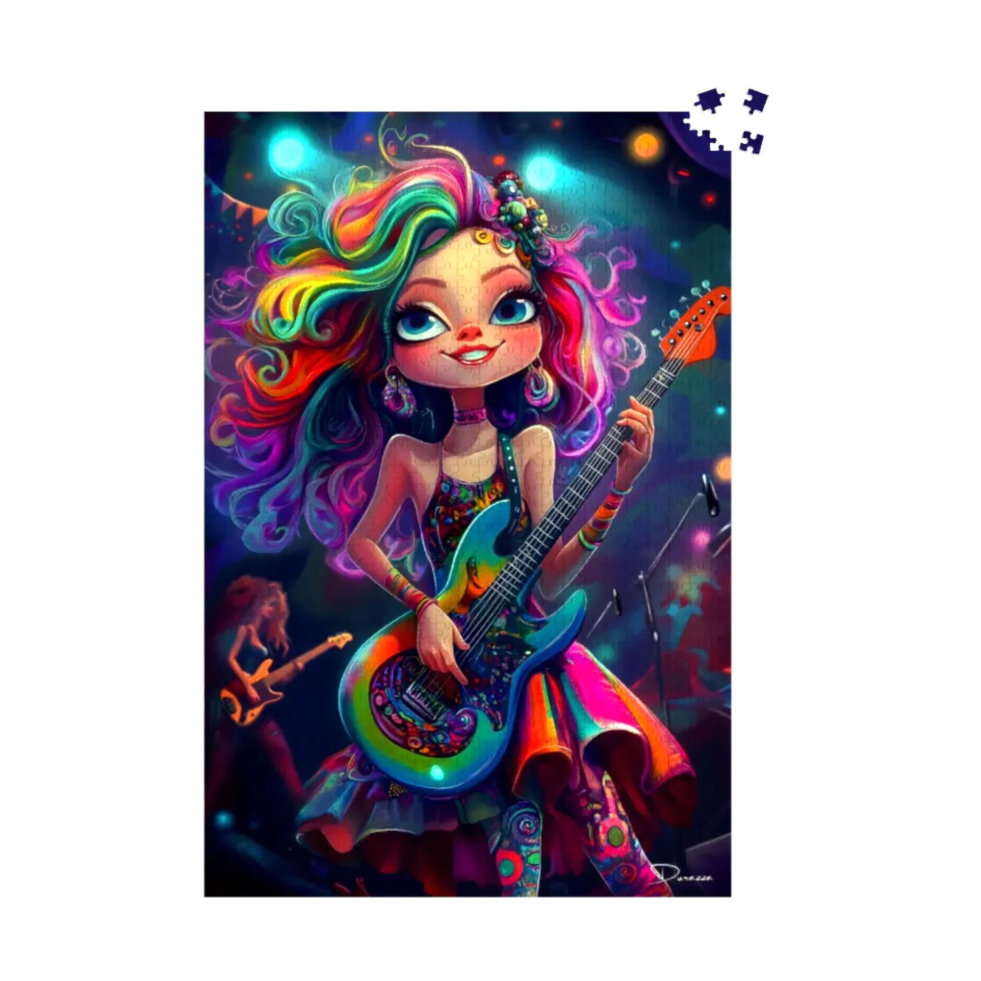 Whimsical Musician Jigsaw Puzzle 500 or 1000 Piece