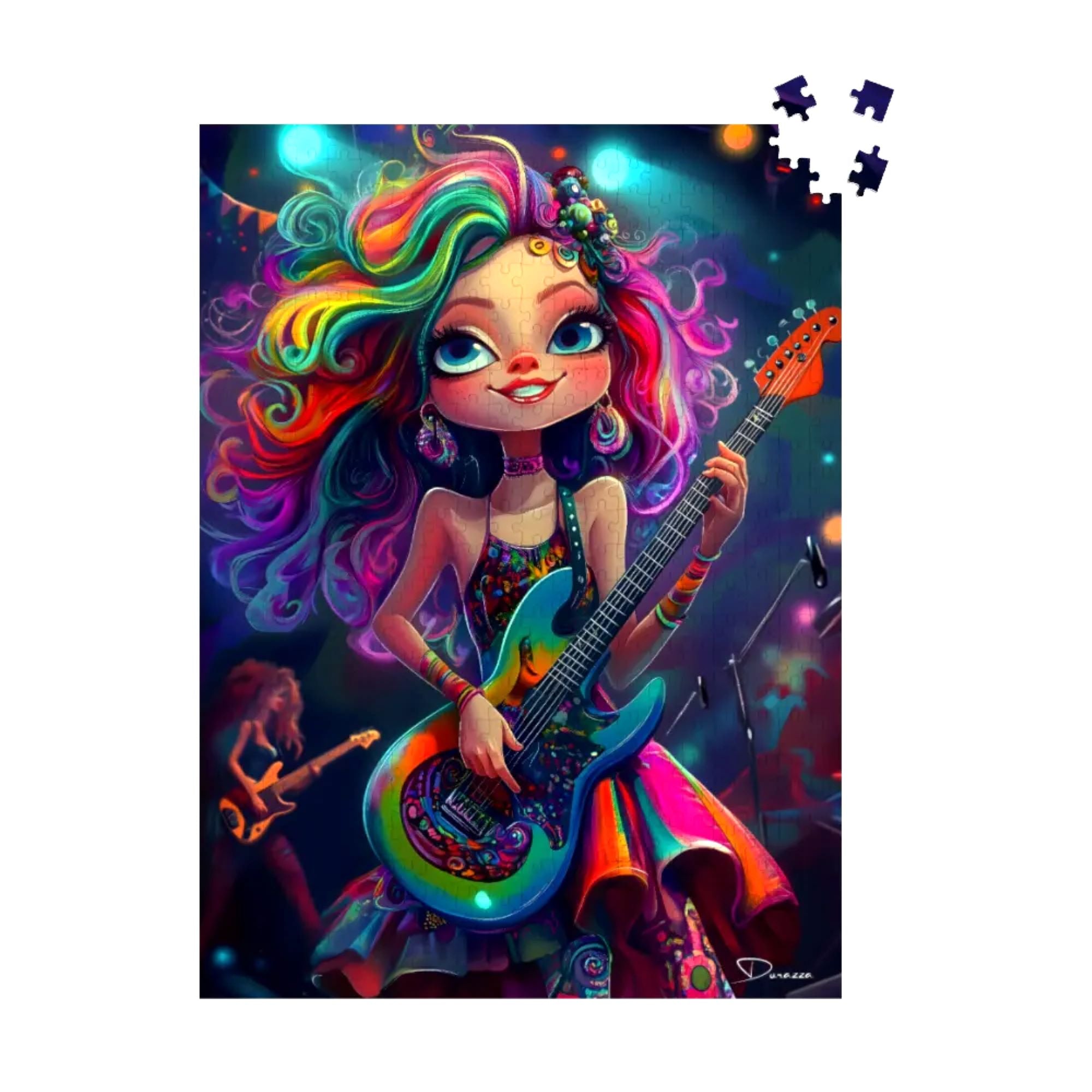 Whimsical Musician Jigsaw Puzzle 500 or 1000 Piece