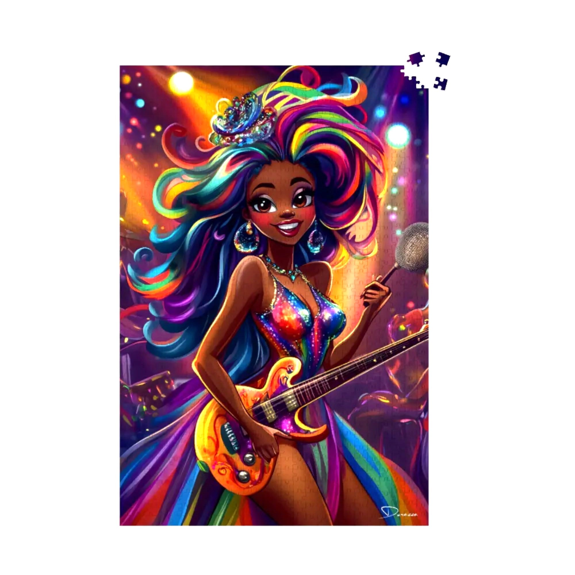 Whimsical Musician II Jigsaw Puzzle 500 or 1000 Piece