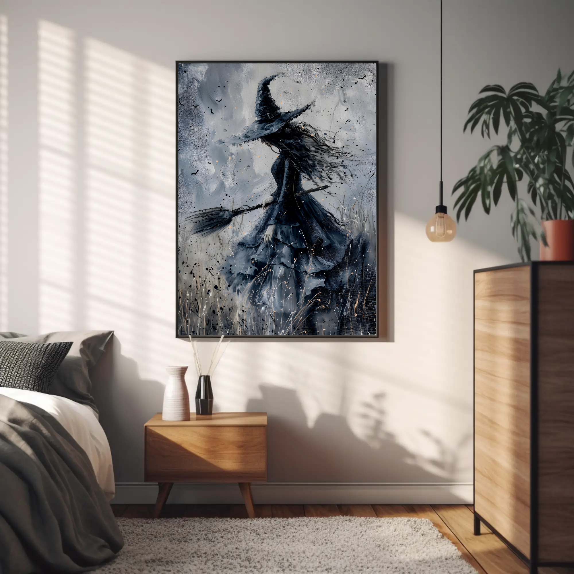 Minimalist Witch Wall Decor | Whispers in the Wind
