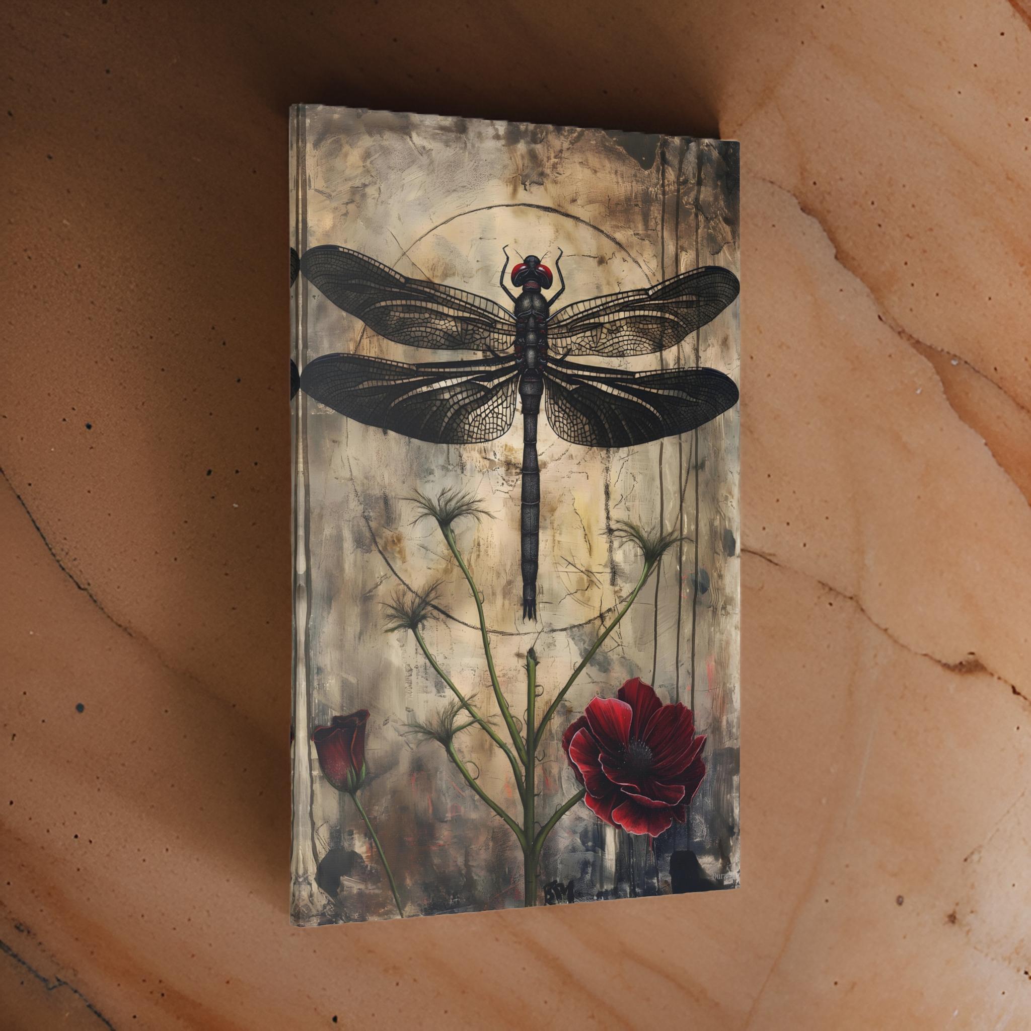 Whispers of a Dragonfly Wall Art: Gothic Home Decor