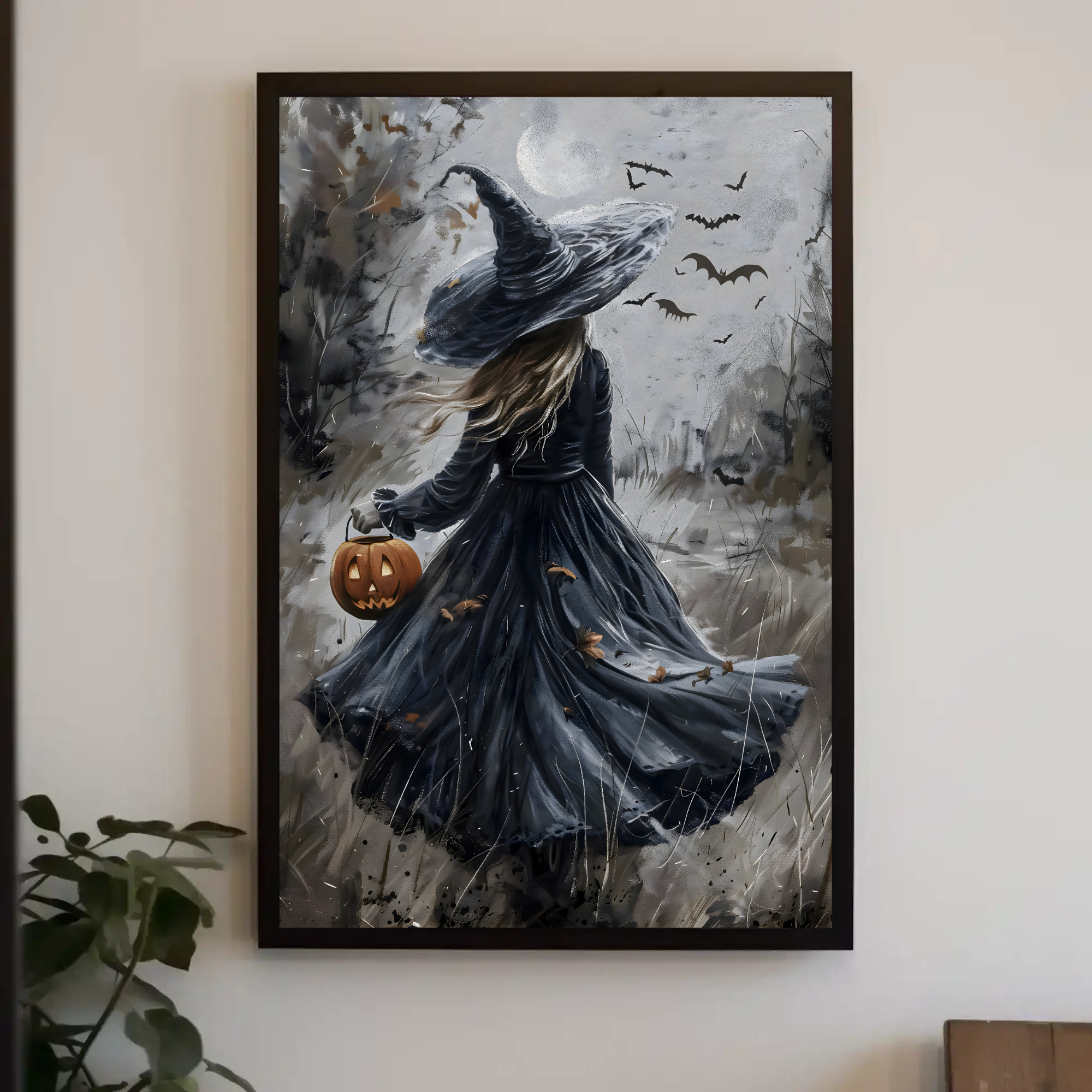 Witch's Walk Wall Art: Halloween Decor