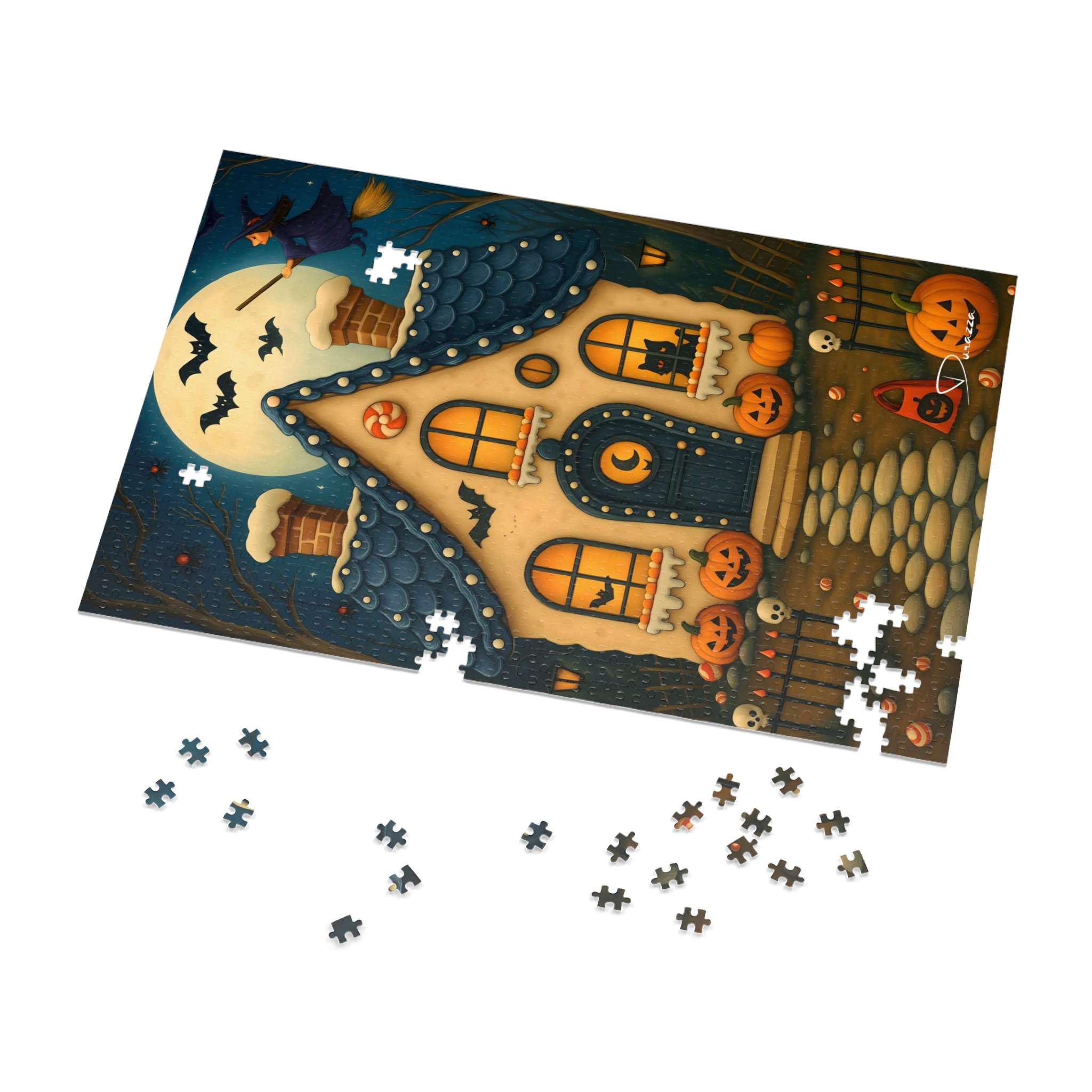 Halloween Cottage Puzzle – 1000 Piece | Witchlight Hollow - Durazza