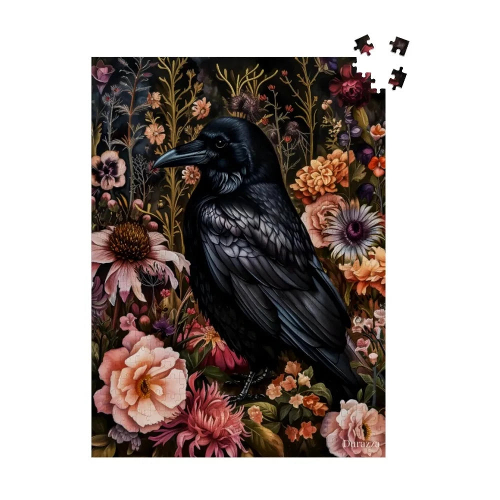 Raven Blossoms Wood Jigsaw Puzzle 500 piece
