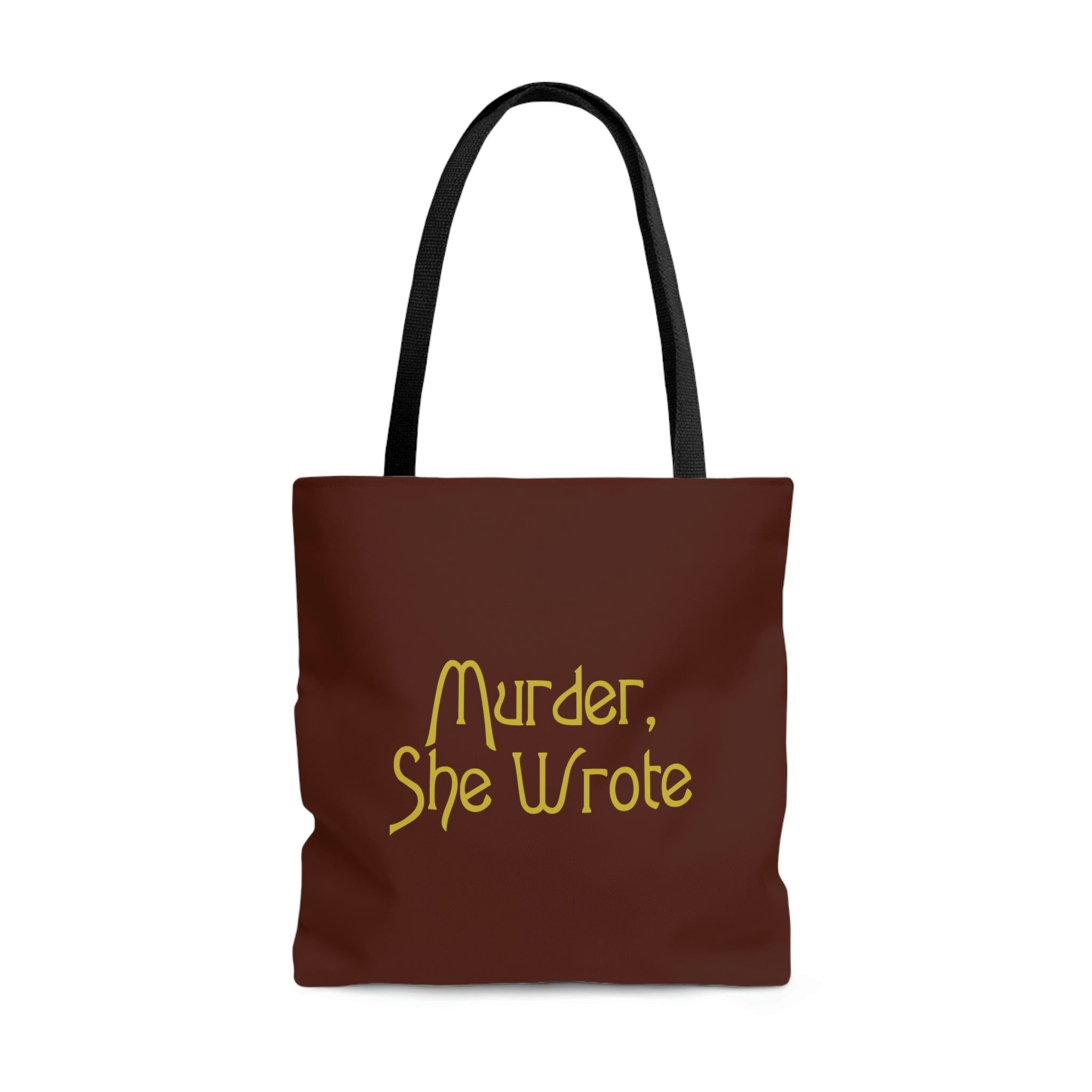 Murder She Wrote Tote Bag, Brown Polyester Multi-size