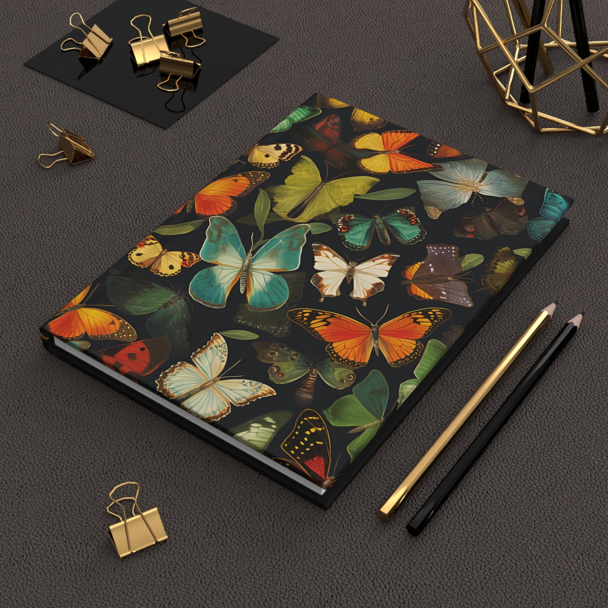 Butterflies: The Dance of the Dark Notebook, Lined 6" x 8"