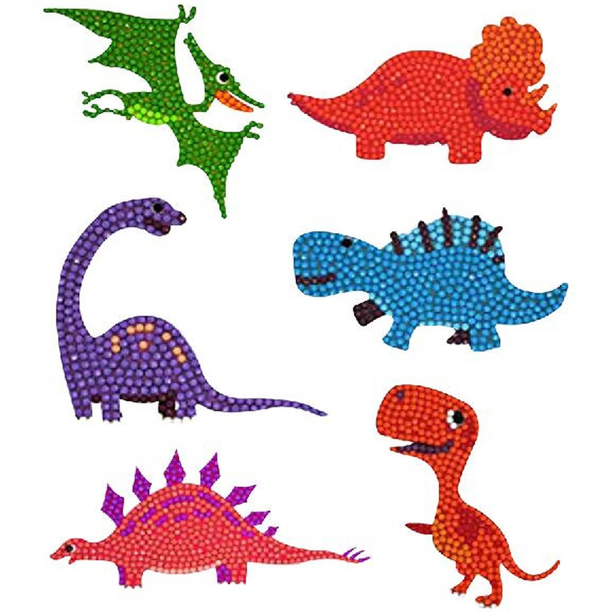 DIY Dinosaur Diamond Painting Sticker Kit - Durazza